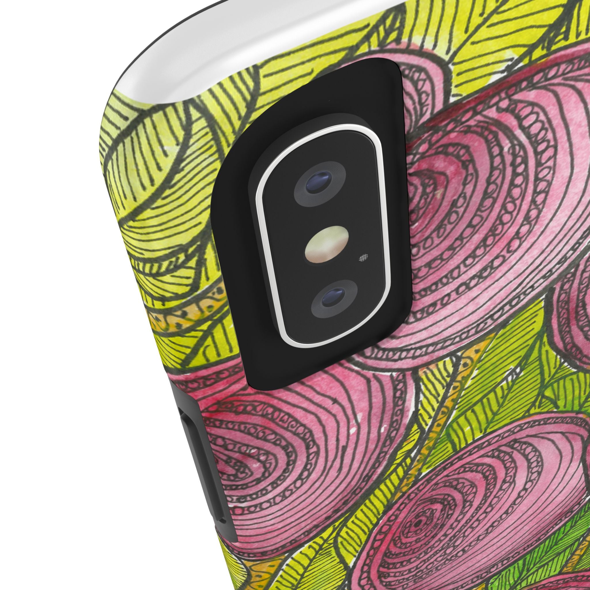 Tough Phone Case - All iPhones and Samsung Galaxys - Exciting Abstract Design #9 Spaced Blossoms
