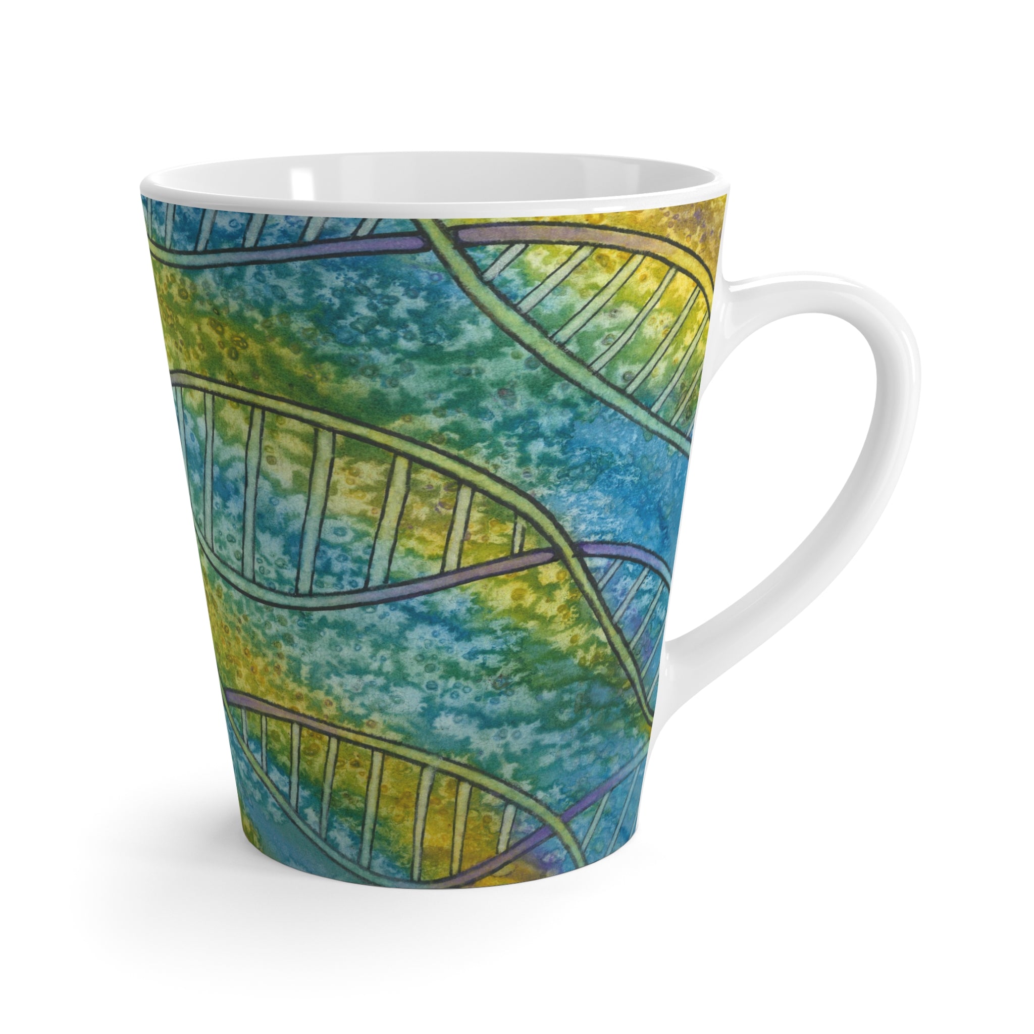 Coffee Mugs and Cups. Colourful Abstract Designs. Perfect for Home, Office or Special Gift #99 Crop Of DNA