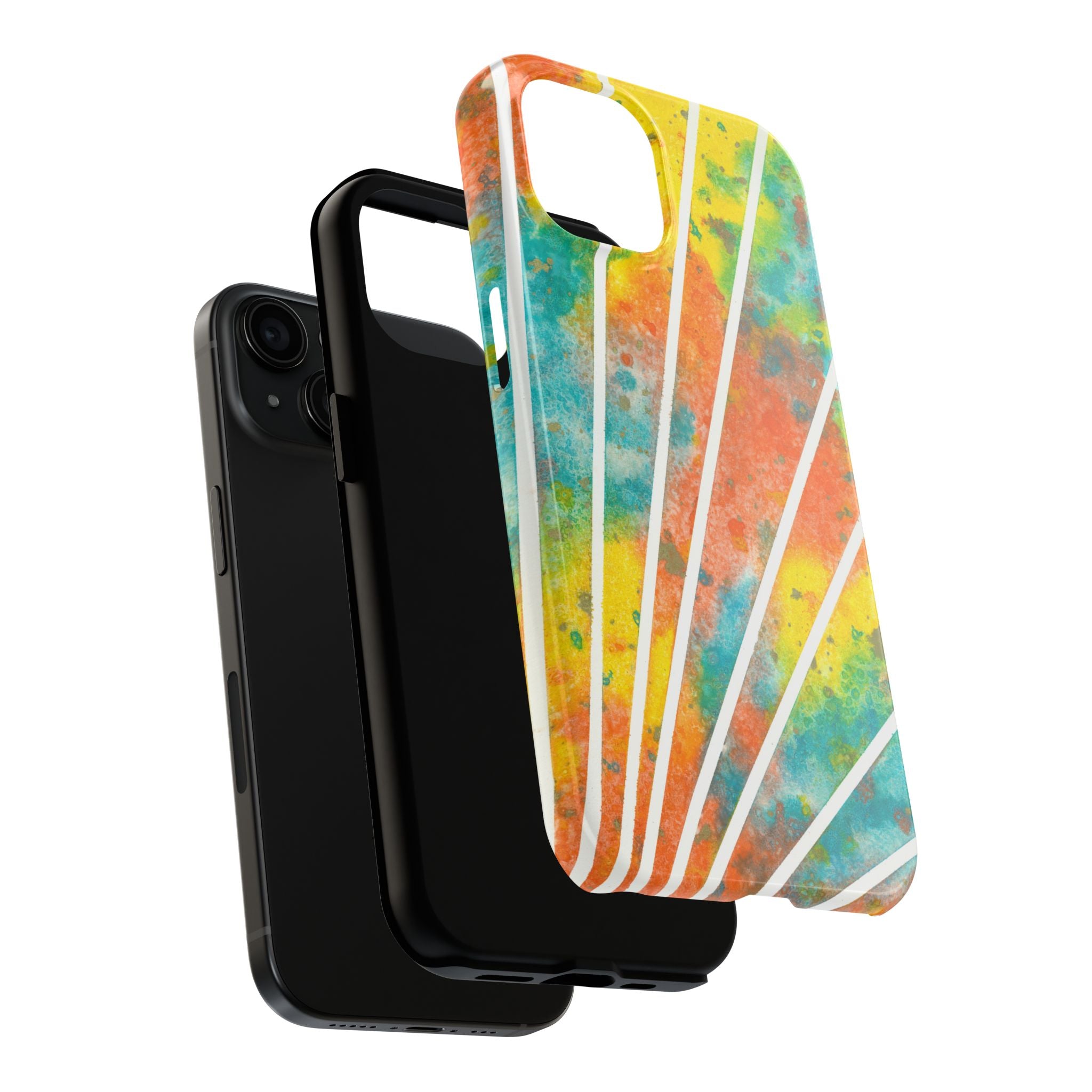 Tough Phone Case - All iPhones and Samsung Galaxys - Exciting Abstract Design #101 Your Energy Radiates