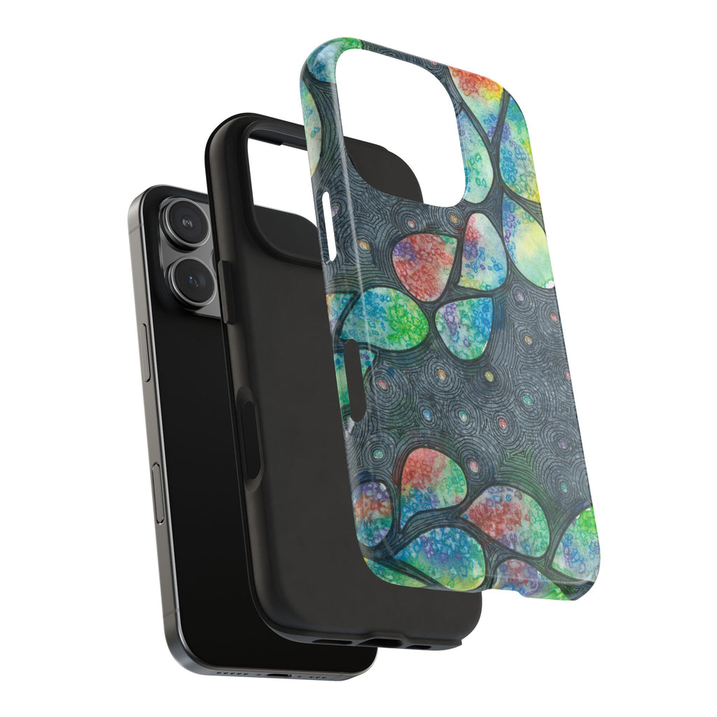 Tough Phone Case - All iPhones and Samsung Galaxys - Exciting Abstract Design #30 Give Us A Minute