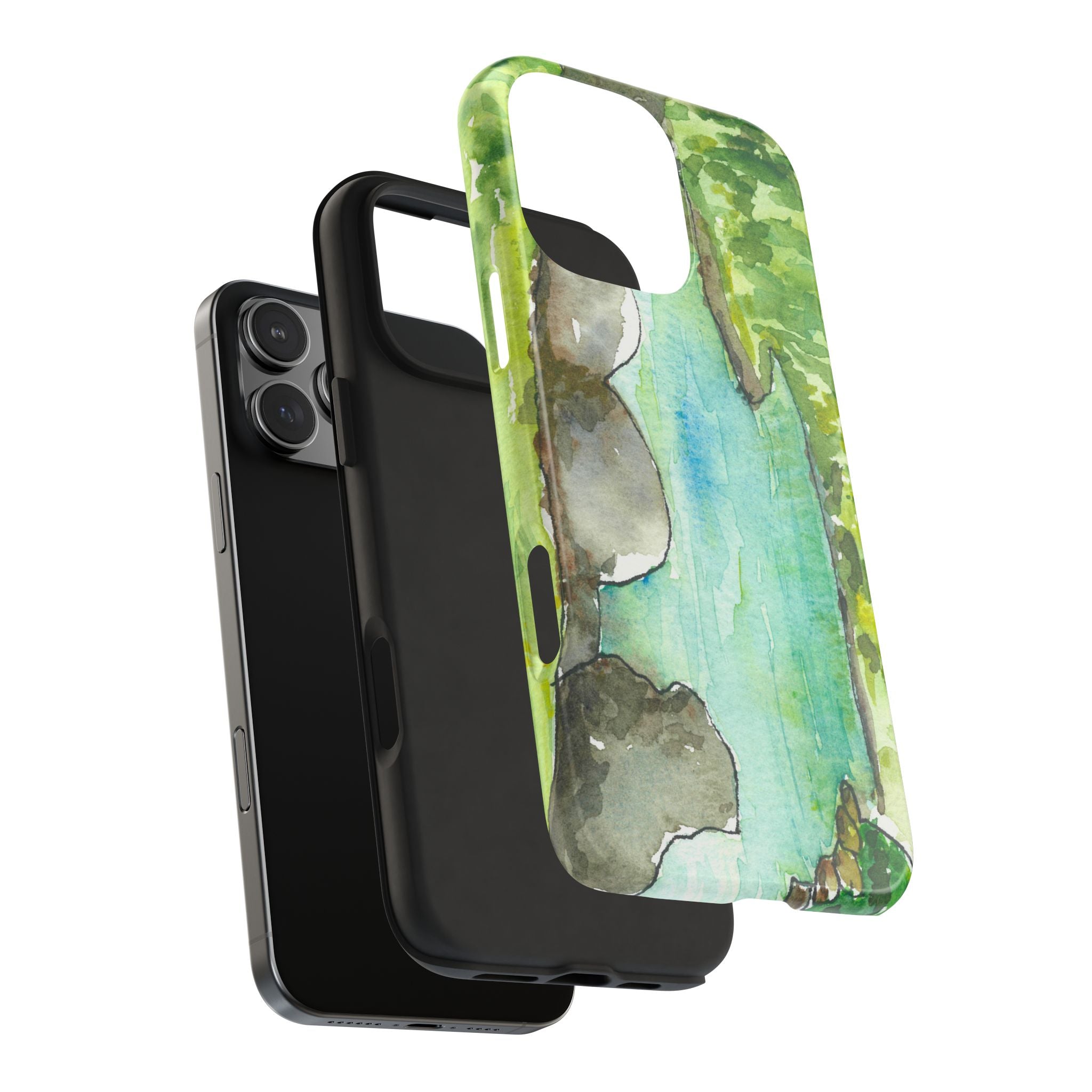 Tough Phone Case - All iPhones and Samsung Galaxys - Exciting Abstract Design #88 Tara River - Montenegro