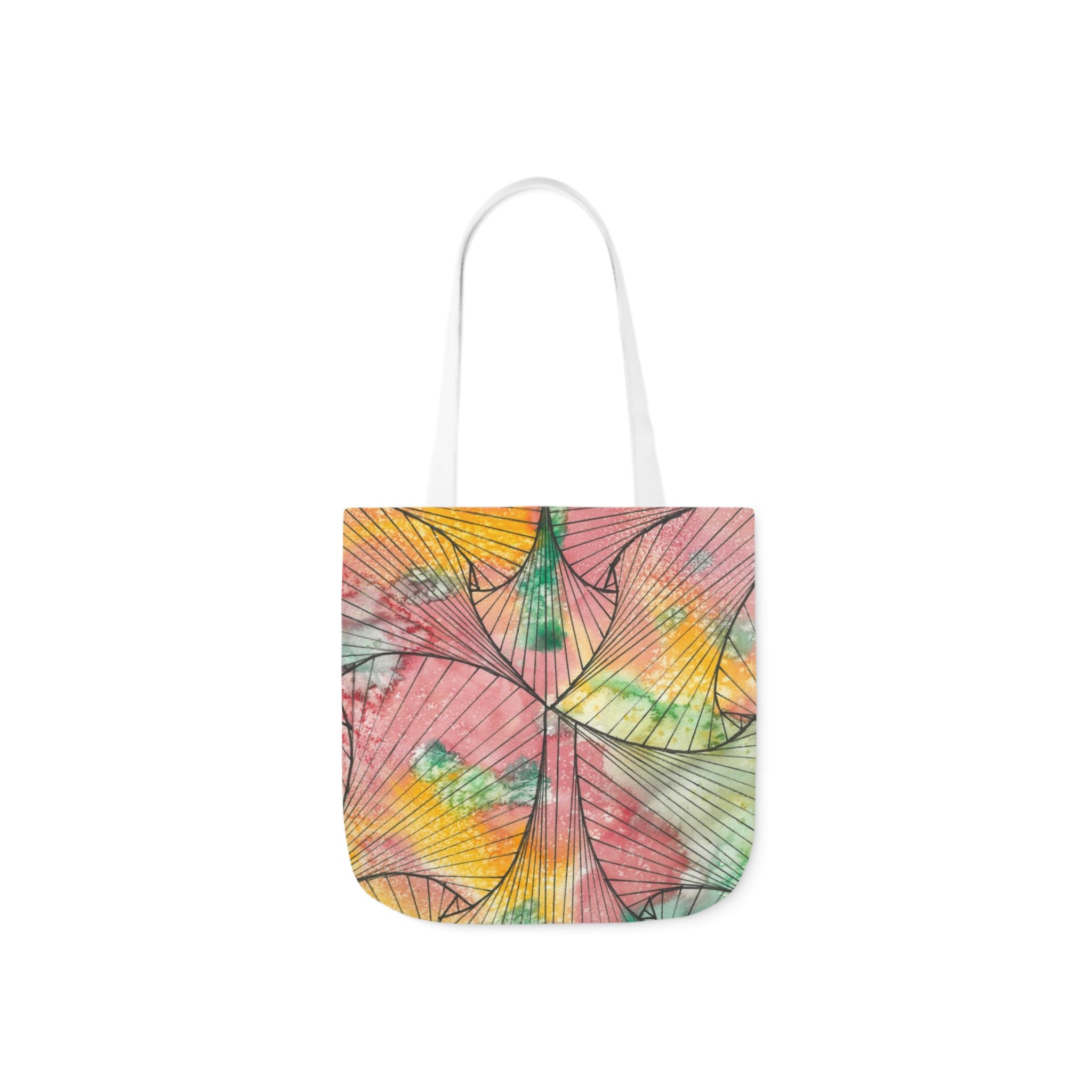 Canvas Tote Bags, Colourful Abstract Designs, 5-Color Straps, 3 Sizes.  For Family and friends or a Special Gift #70 Whats It All About Alfie