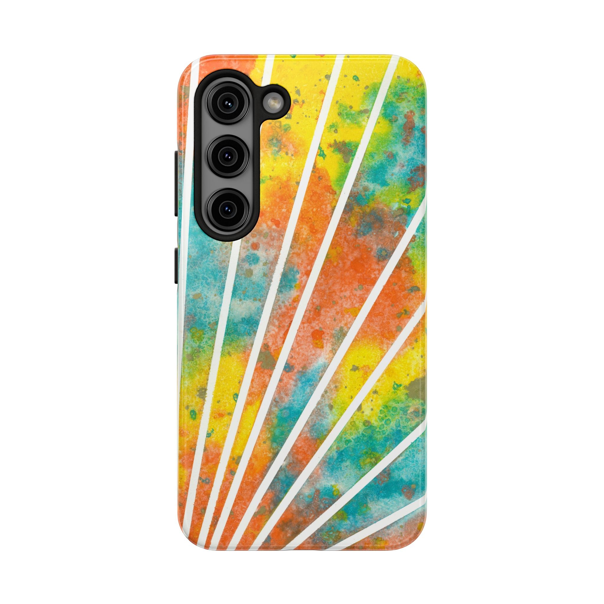 Tough Phone Case - All iPhones and Samsung Galaxys - Exciting Abstract Design #101 Your Energy Radiates