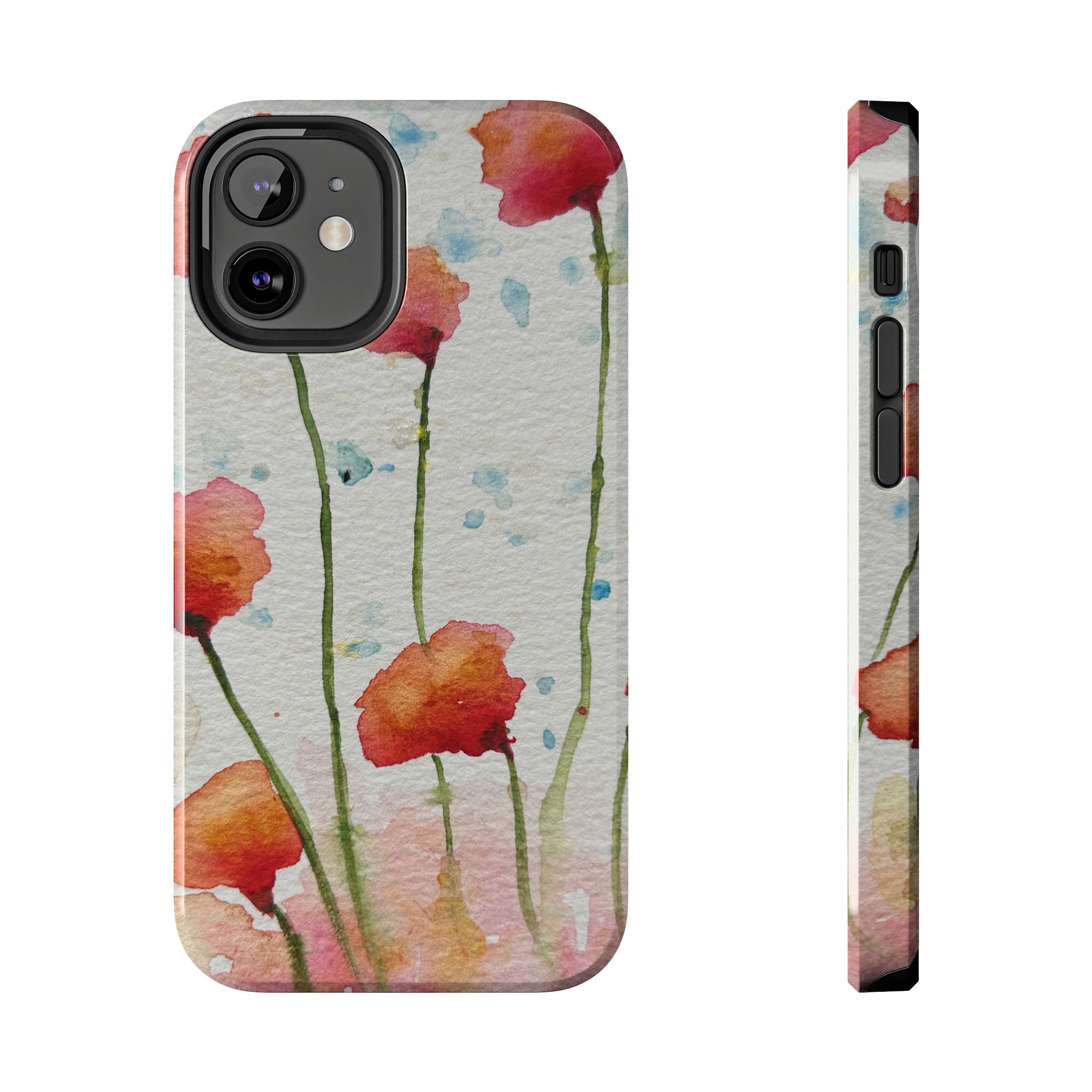 Tough Phone Case - All iPhones and Samsung Galaxys - Exciting Abstract Design #94 Poppies Galore