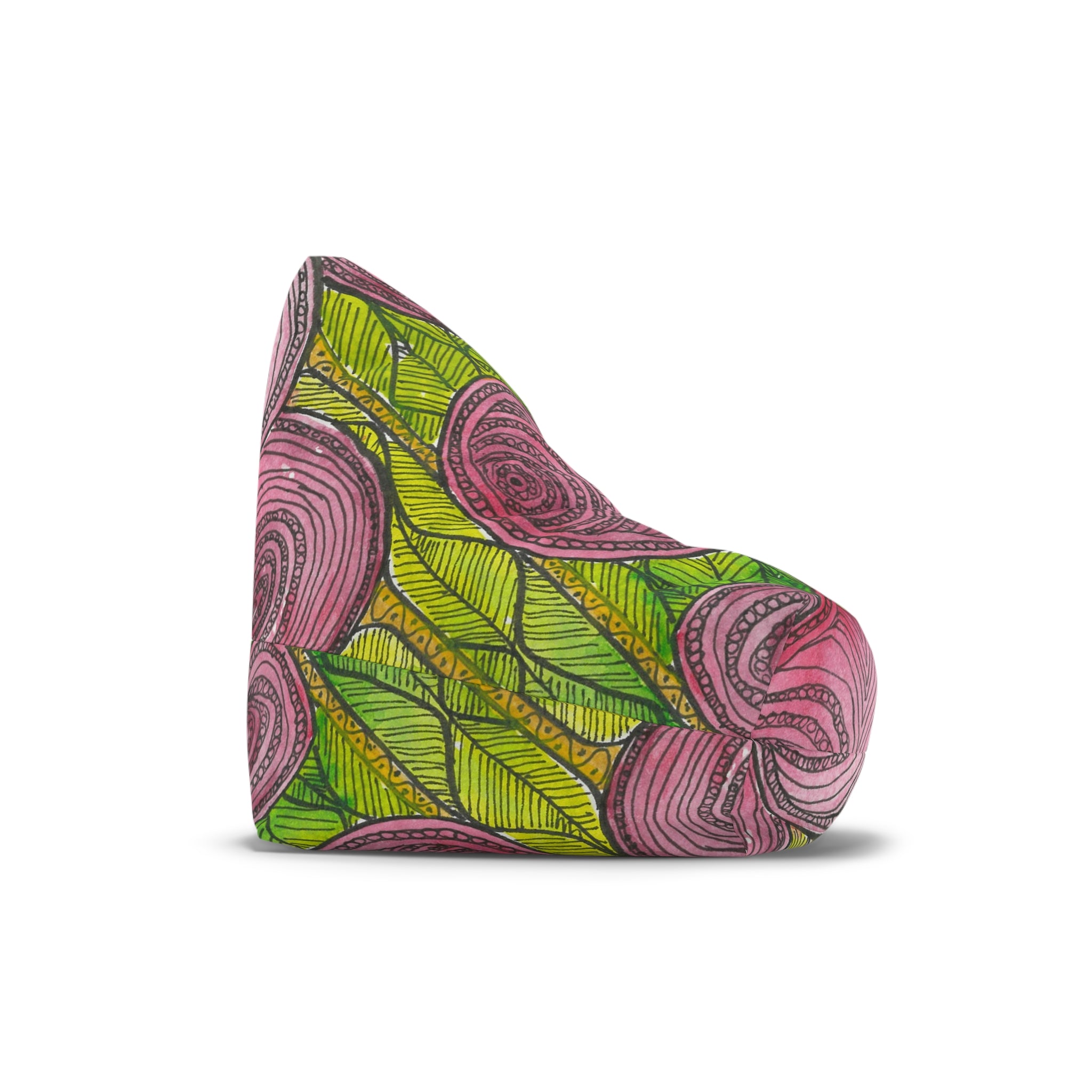 Bean Bag Chair Covers For Indoor & Outdoor - 2 Sizes - Exciting Abstract Design #9 Spaced Blossoms