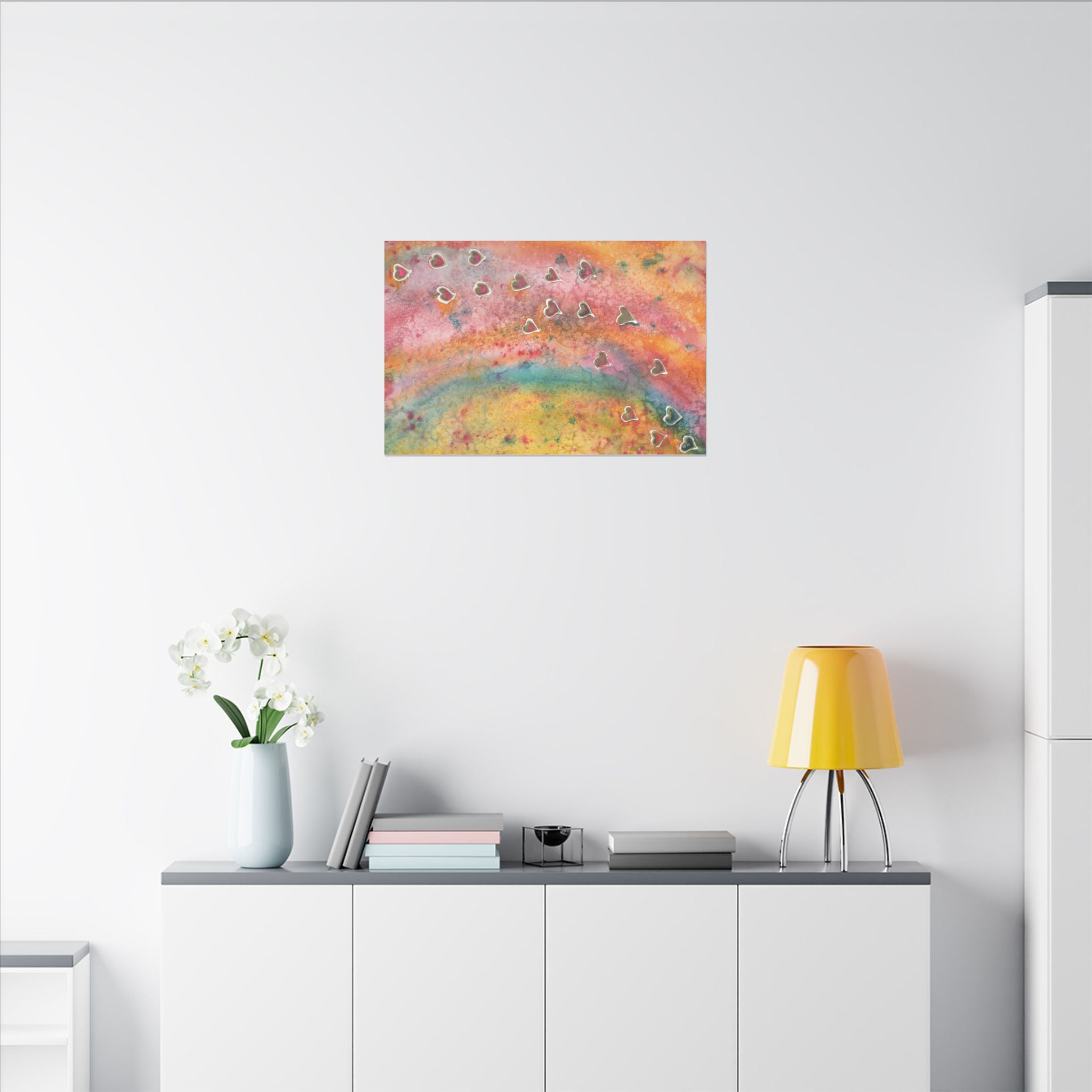 Large Colourful Wall Art, Canvas Prints, For Office, Bedroom or Living Room, or Special Gift #96 Love, Friendship, integrity