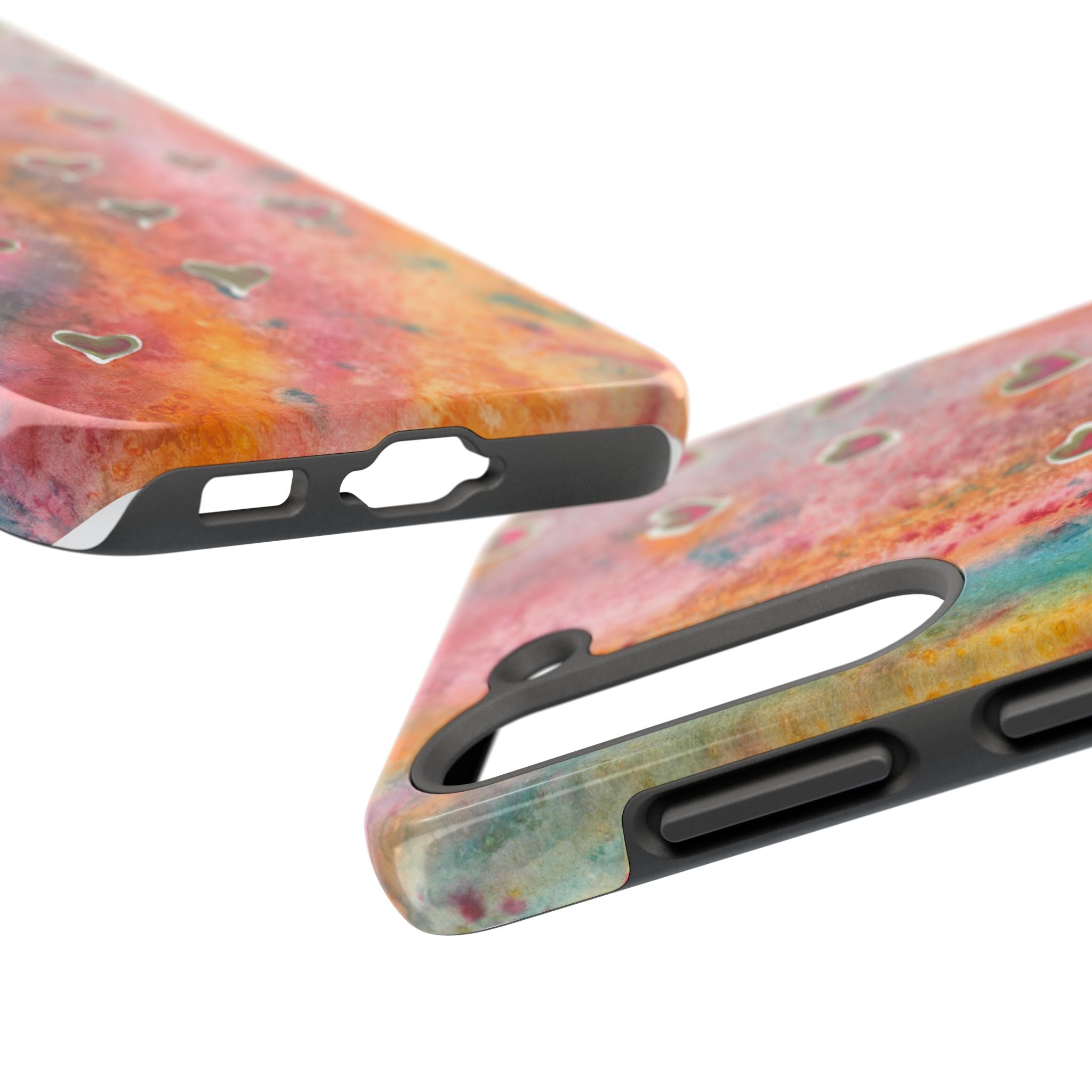Tough Phone Case - All iPhones and Samsung Galaxys - Exciting Abstract Design #96 Love, Friendship, integrity