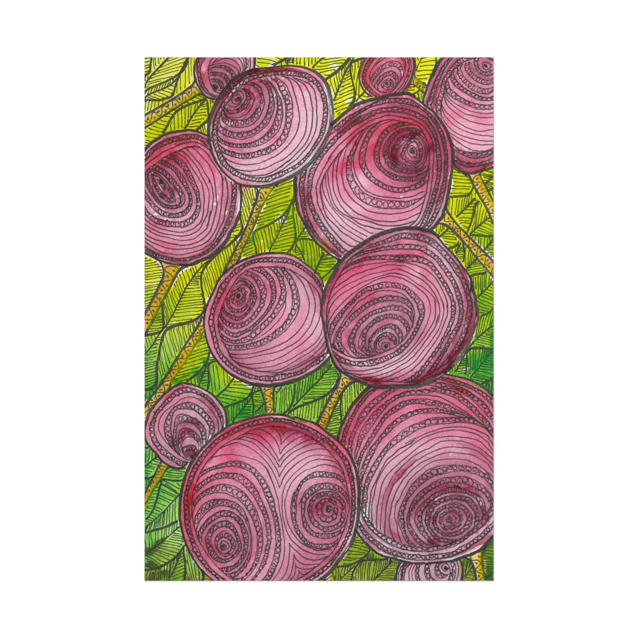 Large Colourful Wall Art, Posters & Prints, For Office, Bedroom or Living Room, or Special Gift #9 Spaced Blossoms