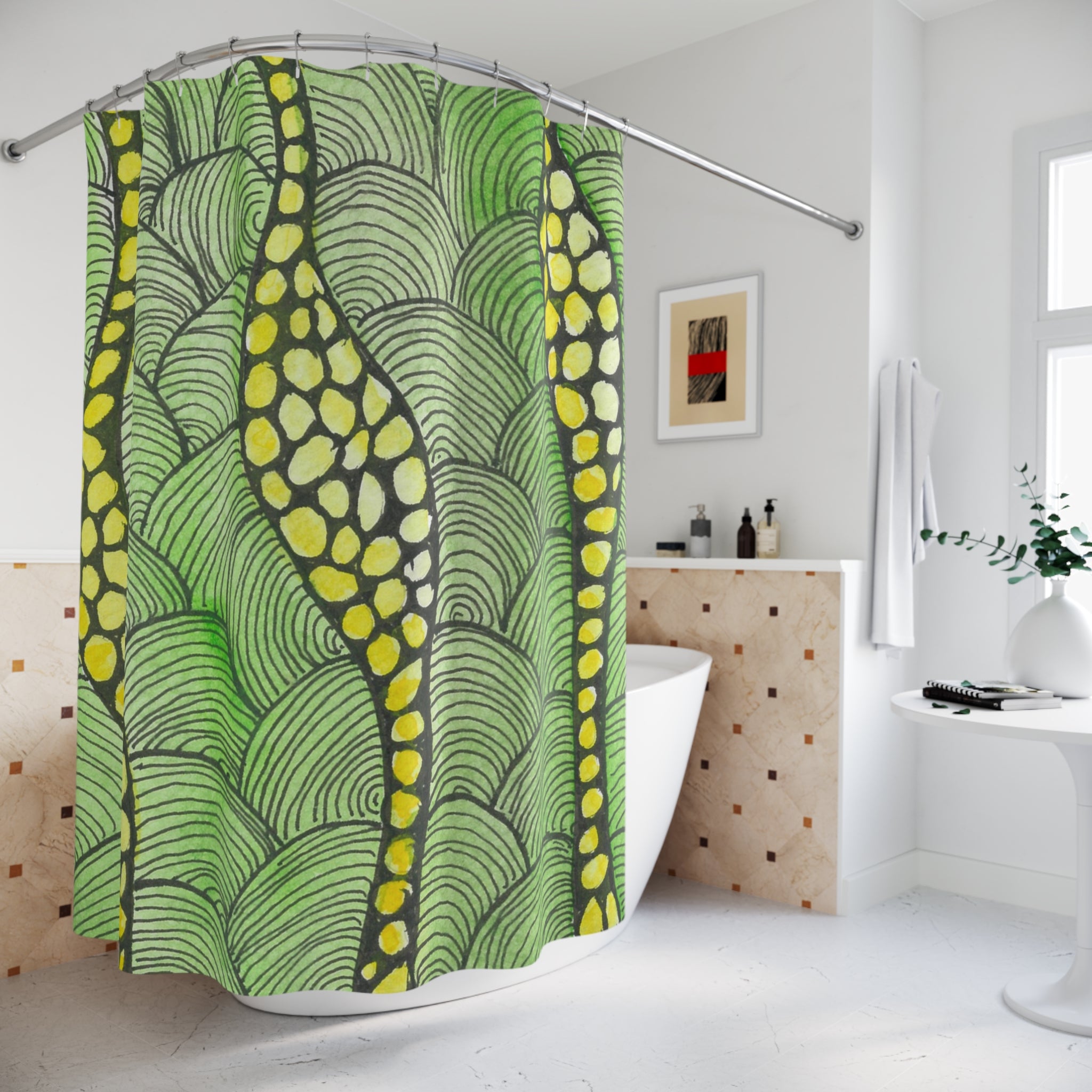 Beautiful Shower Curtains to Refresh Your Bathroom. Colourful Abstract Designs. Perfect For Your Bathroom or Special House-Warming Gift #13 Watcha Thinking