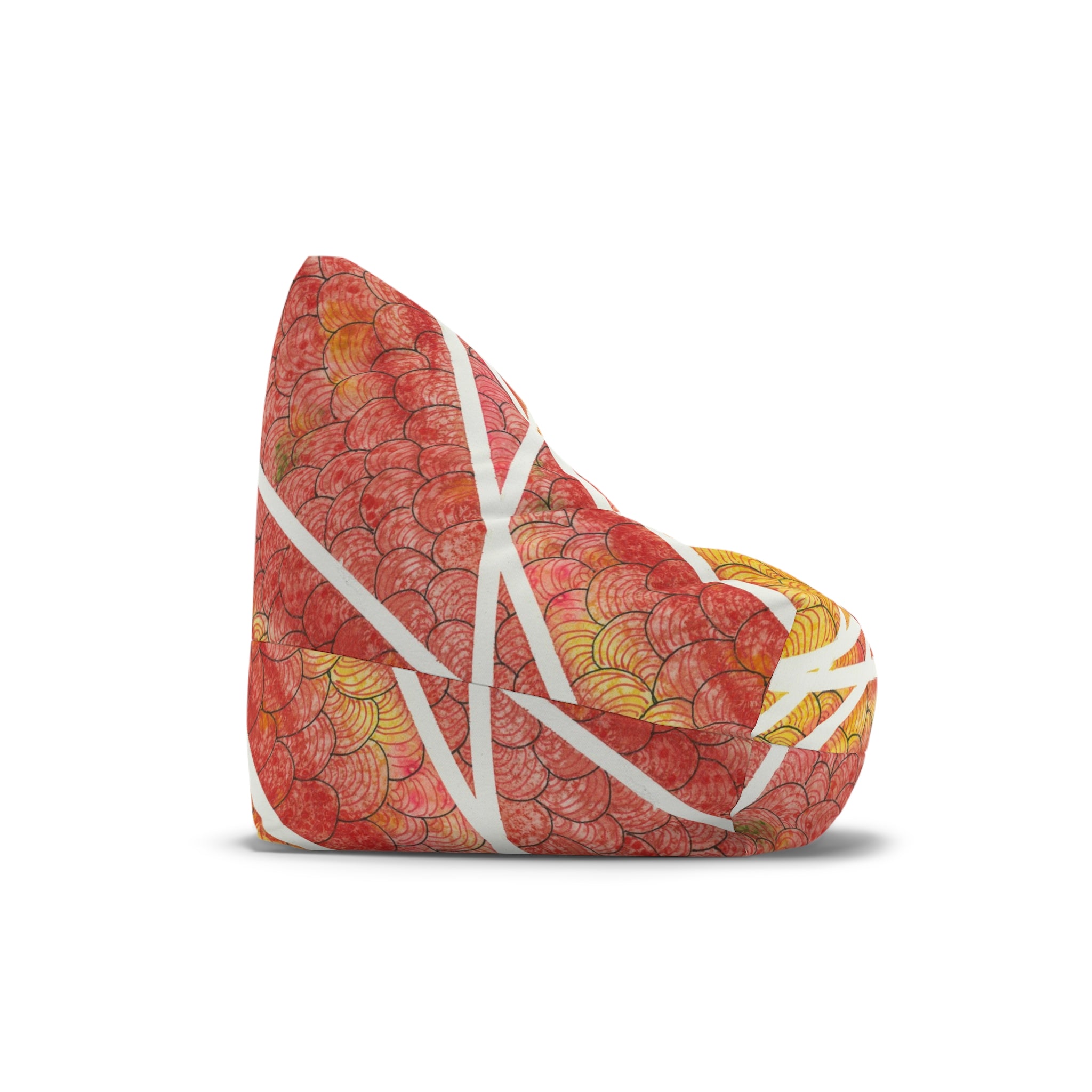 Bean Bag Chair Covers For Indoor & Outdoor - 2 Sizes - Exciting Abstract Design #67 Max Mimosa
