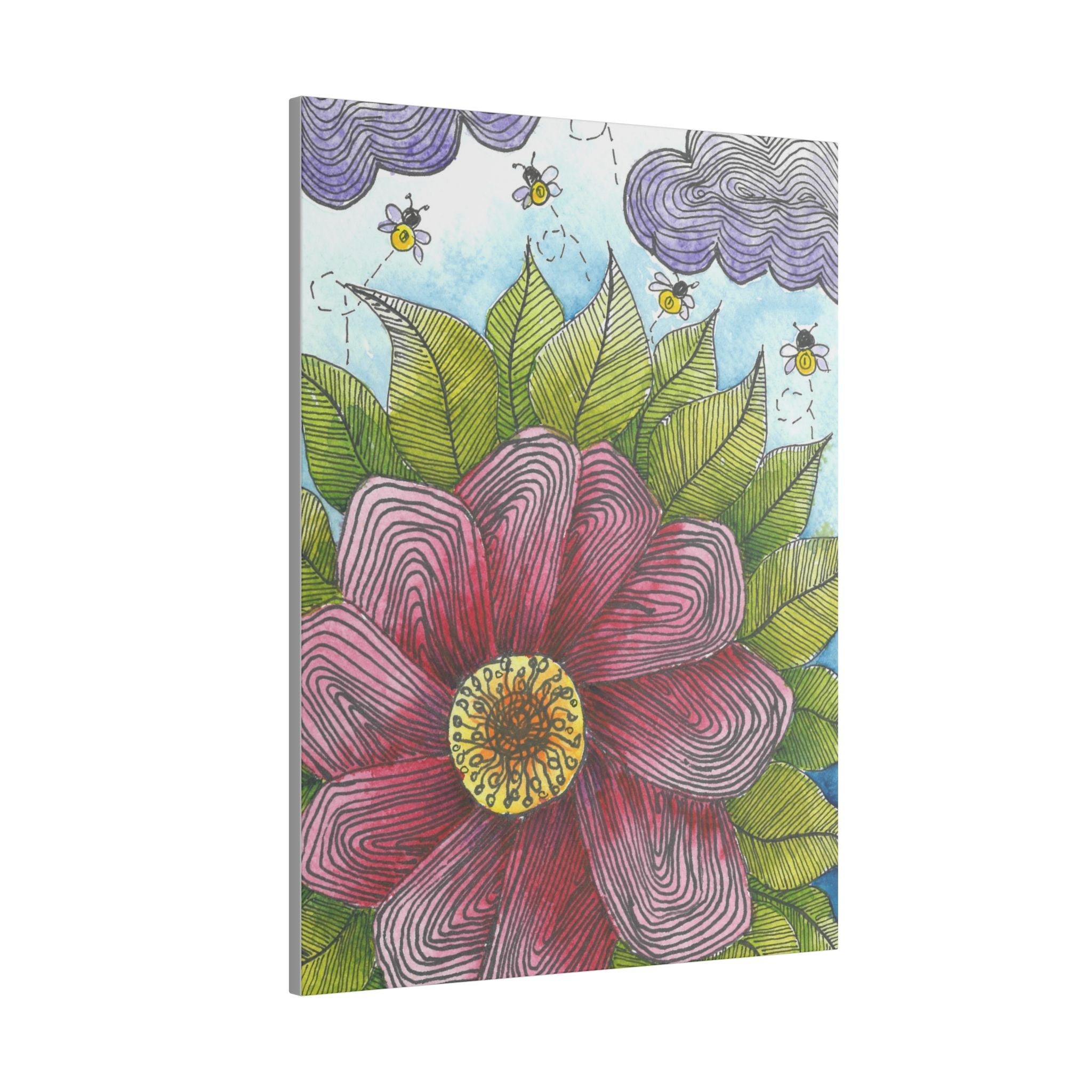 Large Colourful Wall Art, Canvas Prints, For Office, Bedroom or Living Room, or Special Gift #4 Bloom'n