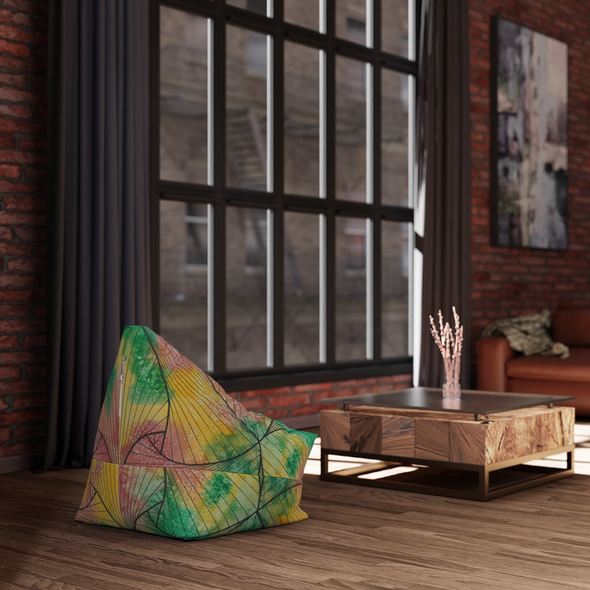 Bean Bag Chair Covers For Indoor & Outdoor - 2 Sizes - Exciting Abstract Design #49 Health Well Being