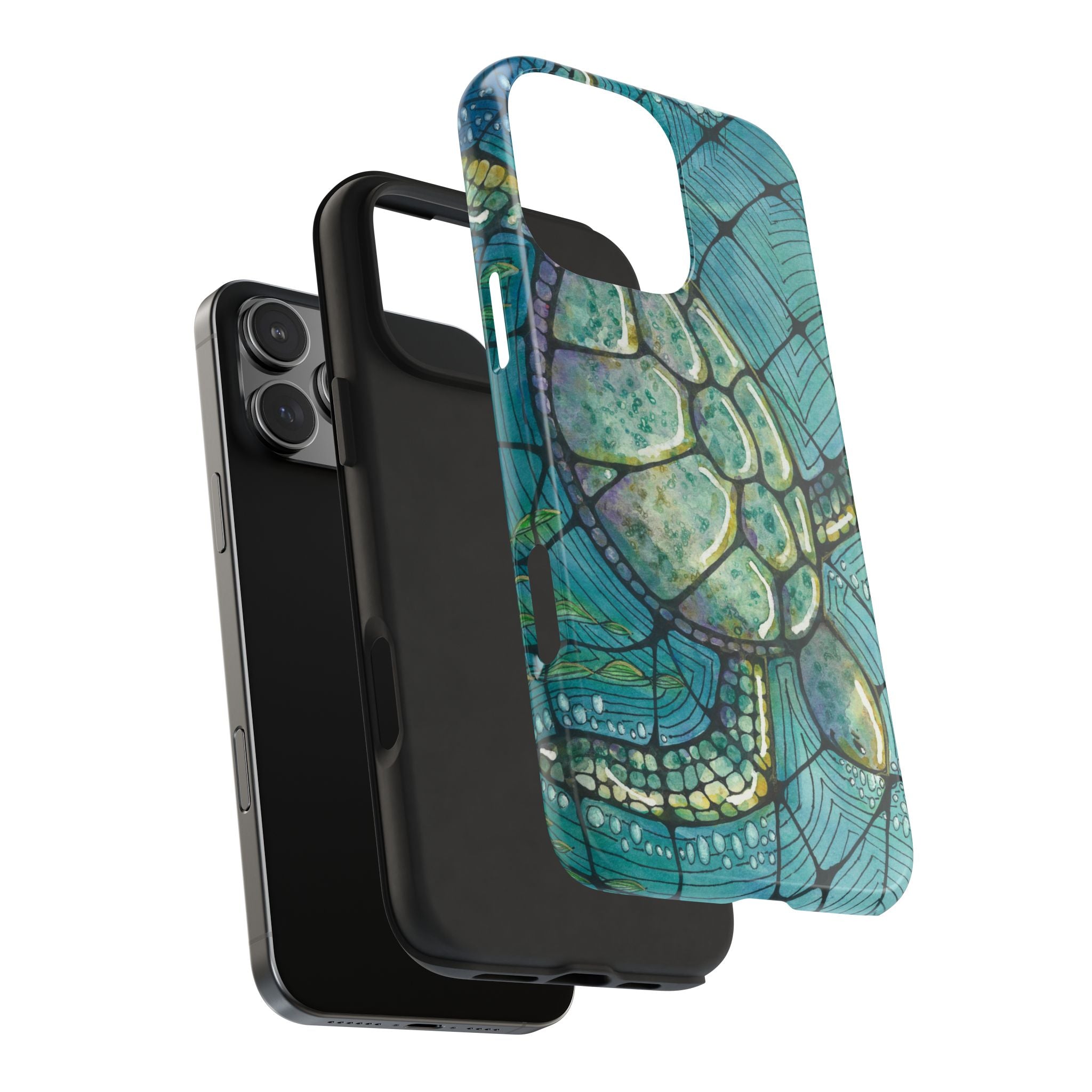 Tough Phone Case - All iPhones and Samsung Galaxys - Exciting Abstract Design #73 Turtling Along