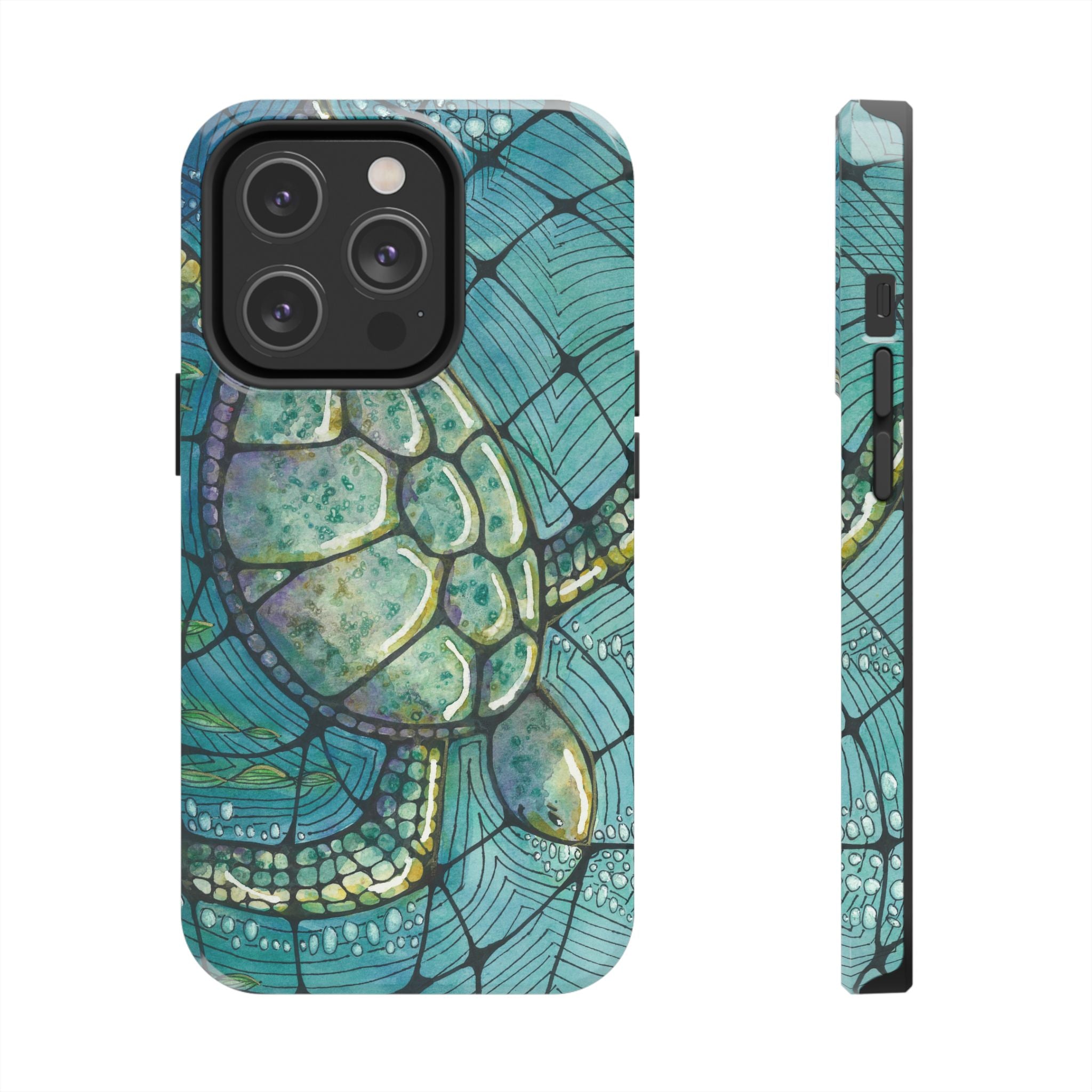 Tough Phone Case - All iPhones and Samsung Galaxys - Exciting Abstract Design #73 Turtling Along
