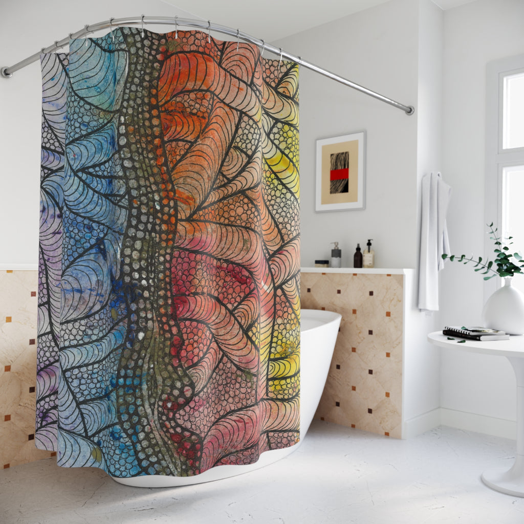 Beautiful Shower Curtains to Refresh Your Bathroom. Colourful Abstract Designs. Perfect For Your Bathroom or Special House-Warming Gift #72 After The End