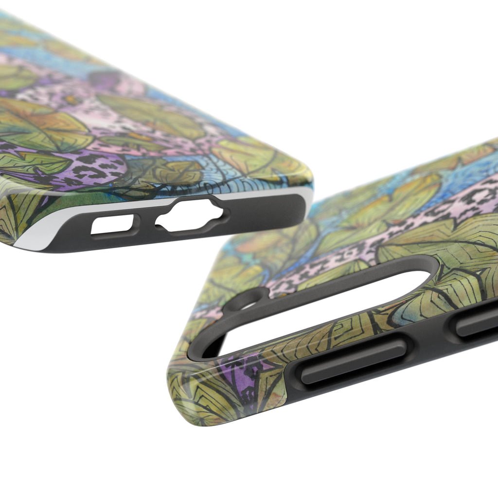 Tough Phone Case - All iPhones and Samsung Galaxys - Exciting Abstract Design #76 Purrfect Blend