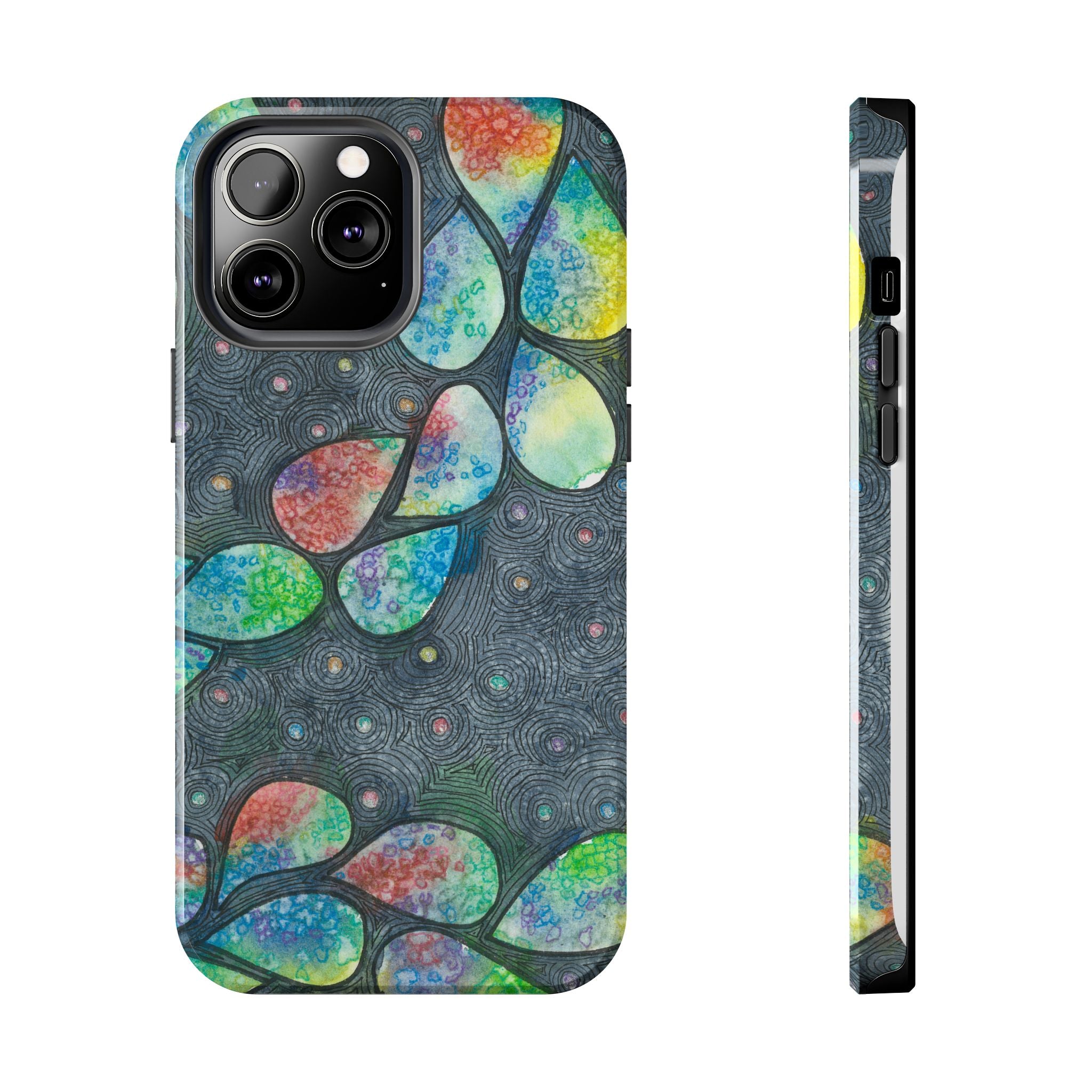 Tough Phone Case - All iPhones and Samsung Galaxys - Exciting Abstract Design #30 Give Us A Minute