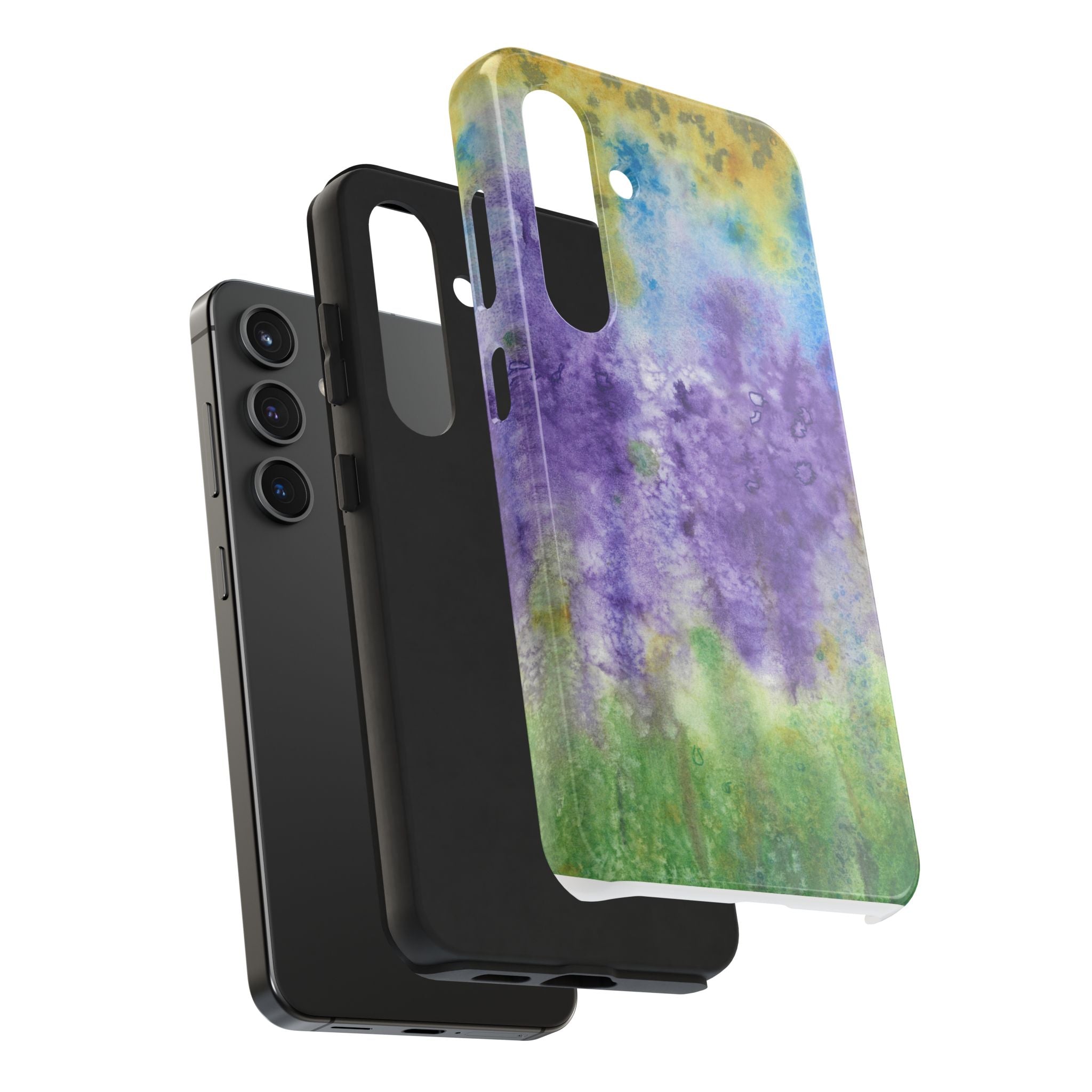 Tough Phone Case - All iPhones and Samsung Galaxys - Exciting Abstract Design #74 Lavender Fields