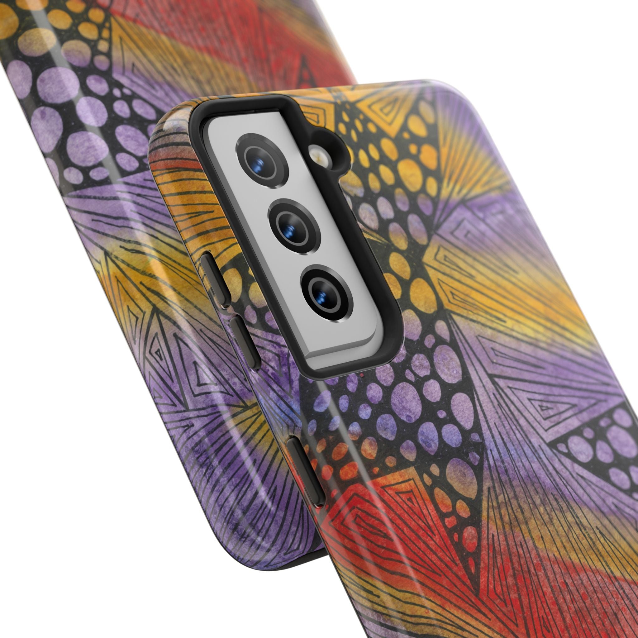 Tough Phone Case - All iPhones and Samsung Galaxys - Exciting Abstract Design #82 Fighting Delusions
