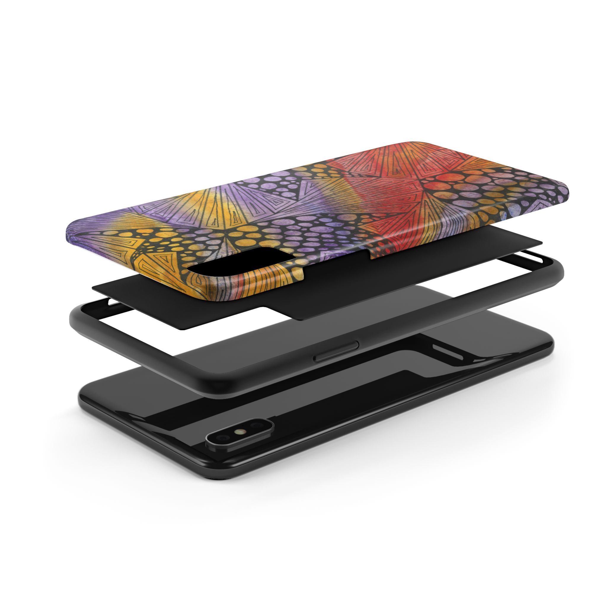 Tough Phone Case - All iPhones and Samsung Galaxys - Exciting Abstract Design #82 Fighting Delusions