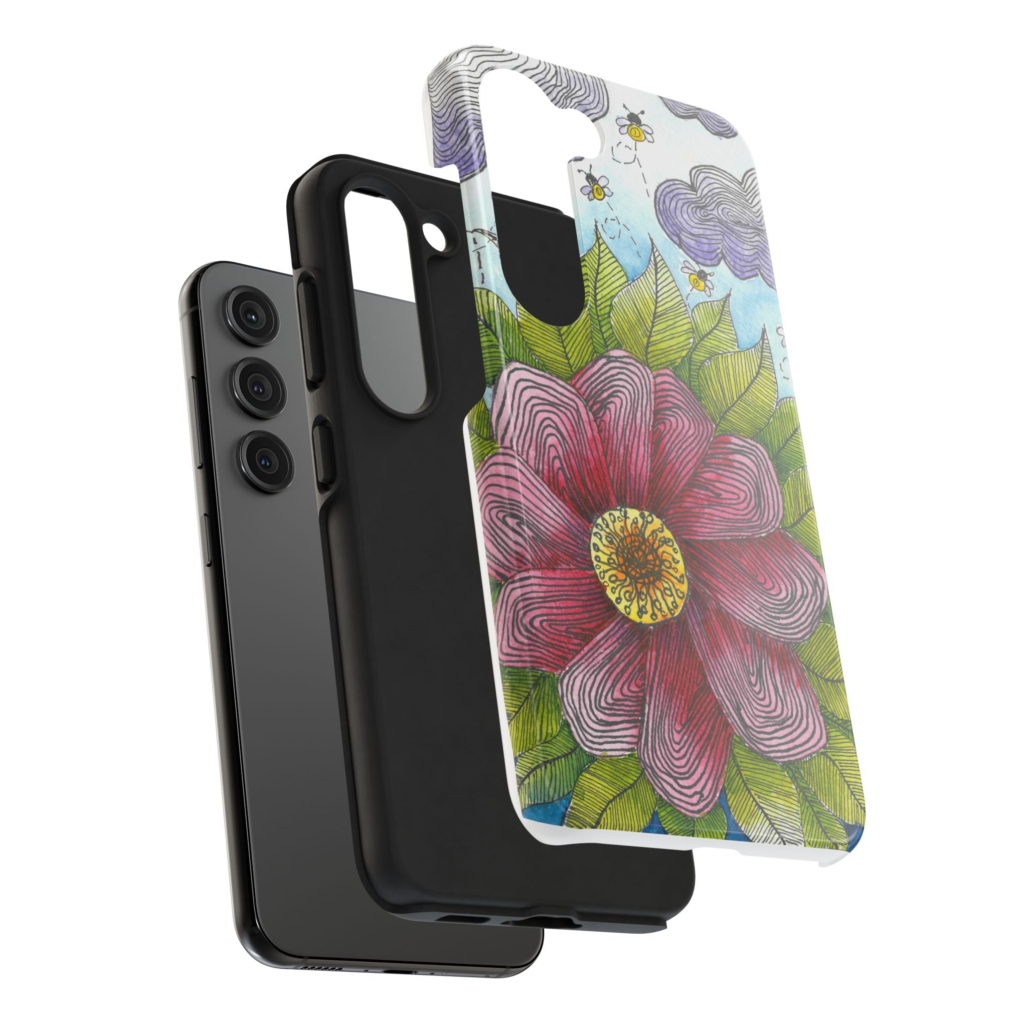 Tough Phone Case - All iPhones and Samsung Galaxys - Exciting Abstract Design  #4 Bloom'n