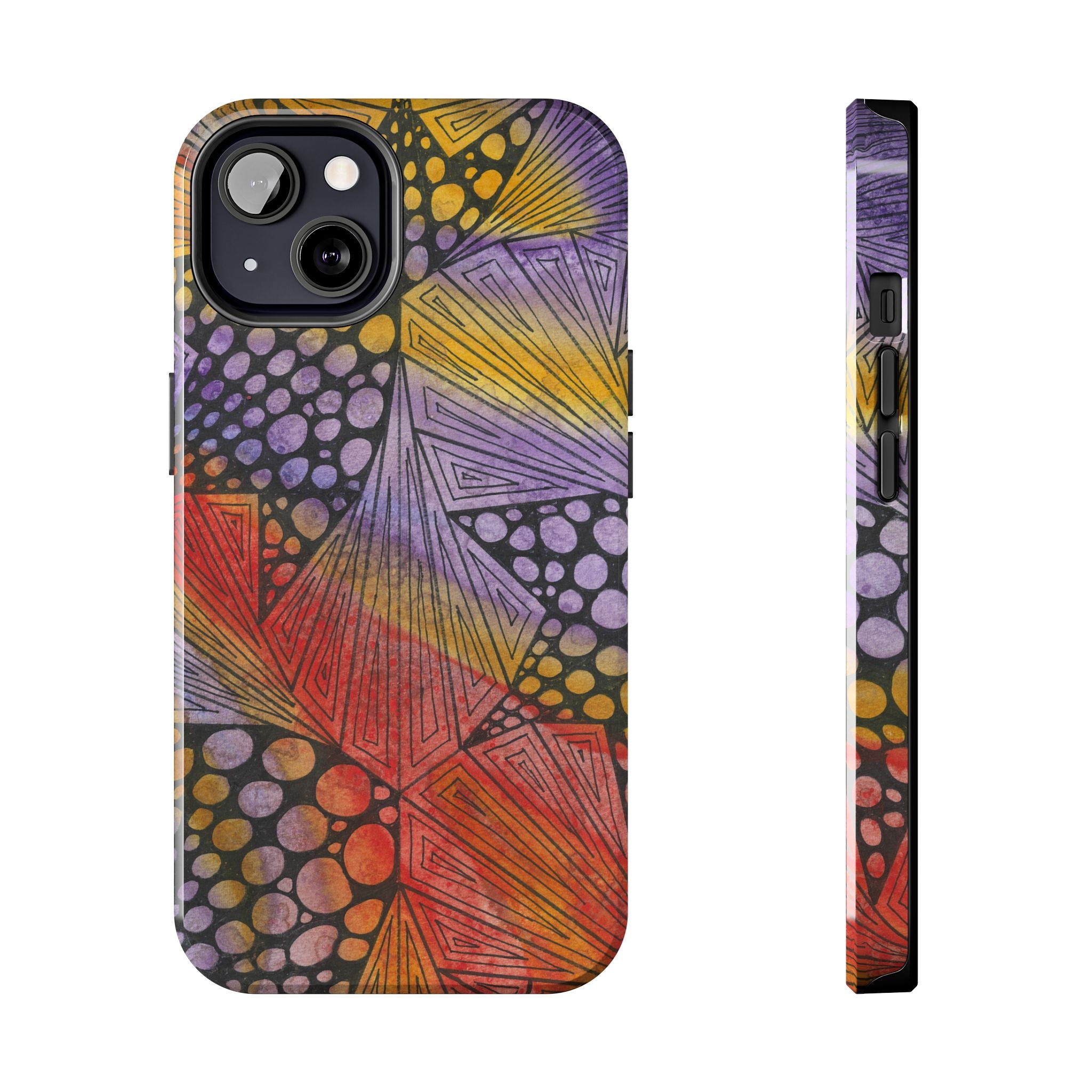 Tough Phone Case - All iPhones and Samsung Galaxys - Exciting Abstract Design #82 Fighting Delusions