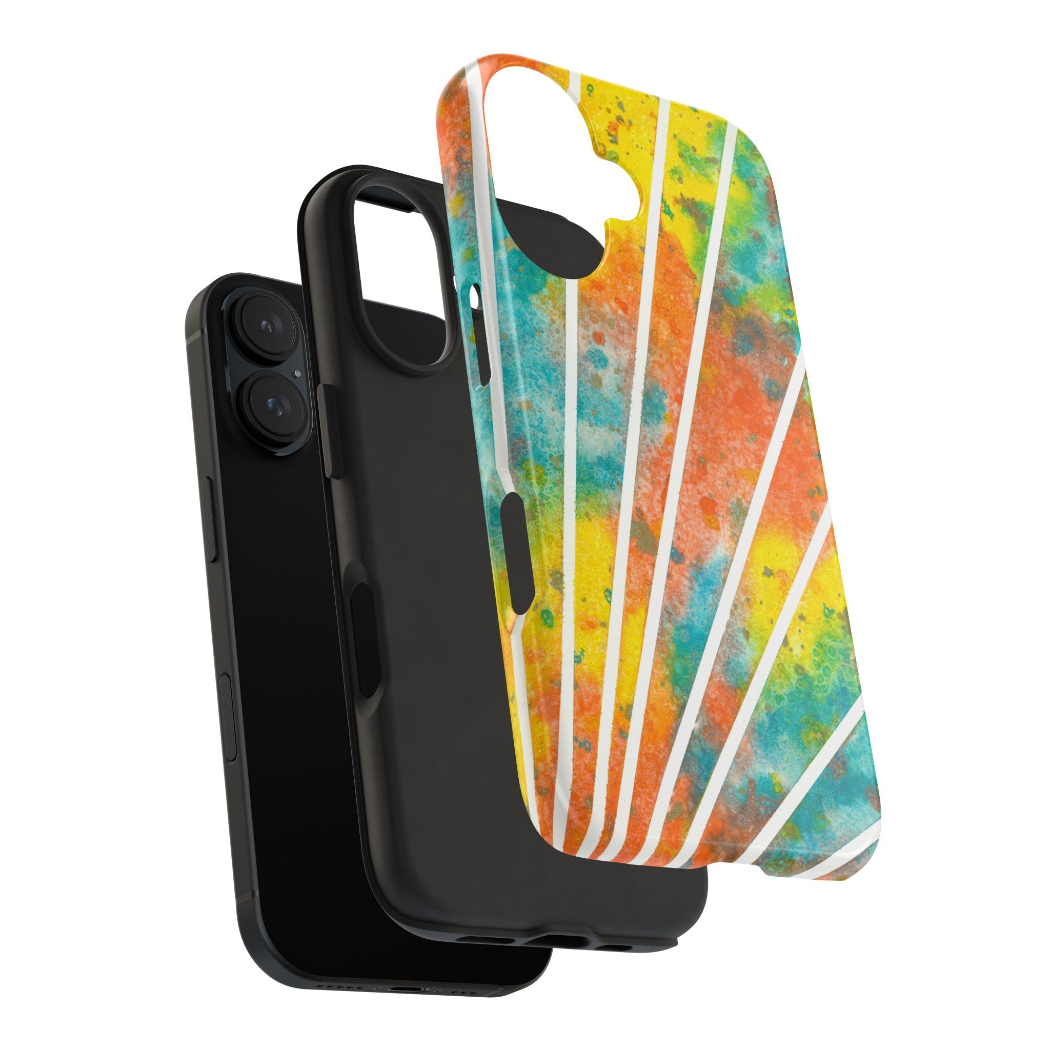 Tough Phone Case - All iPhones and Samsung Galaxys - Exciting Abstract Design #101 Your Energy Radiates