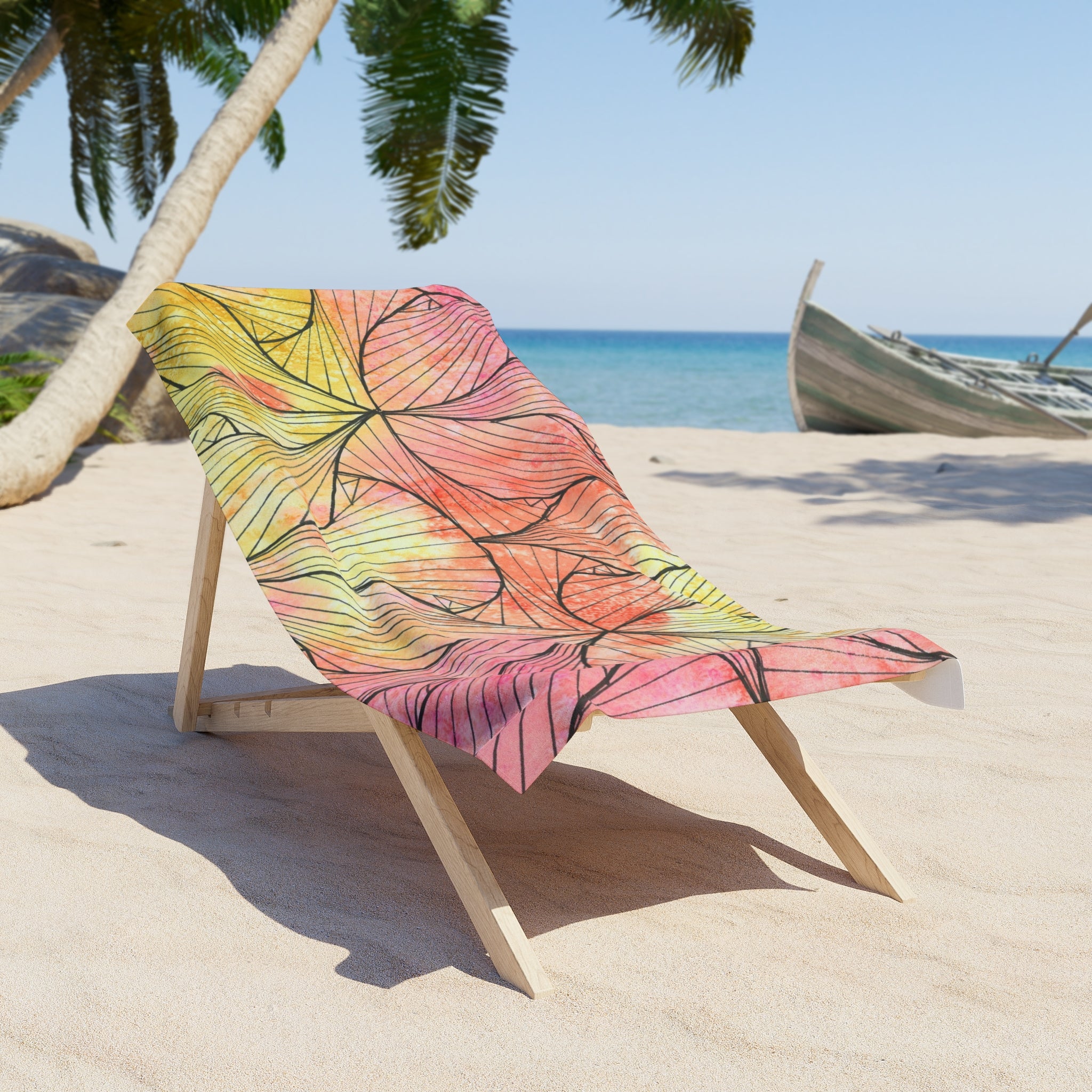 Colourful Abstract Beach Towels, Cotton Loop backing for Durability, 2 Sizes.  For Family and friends or a Special Gift #39 Impossible They Said