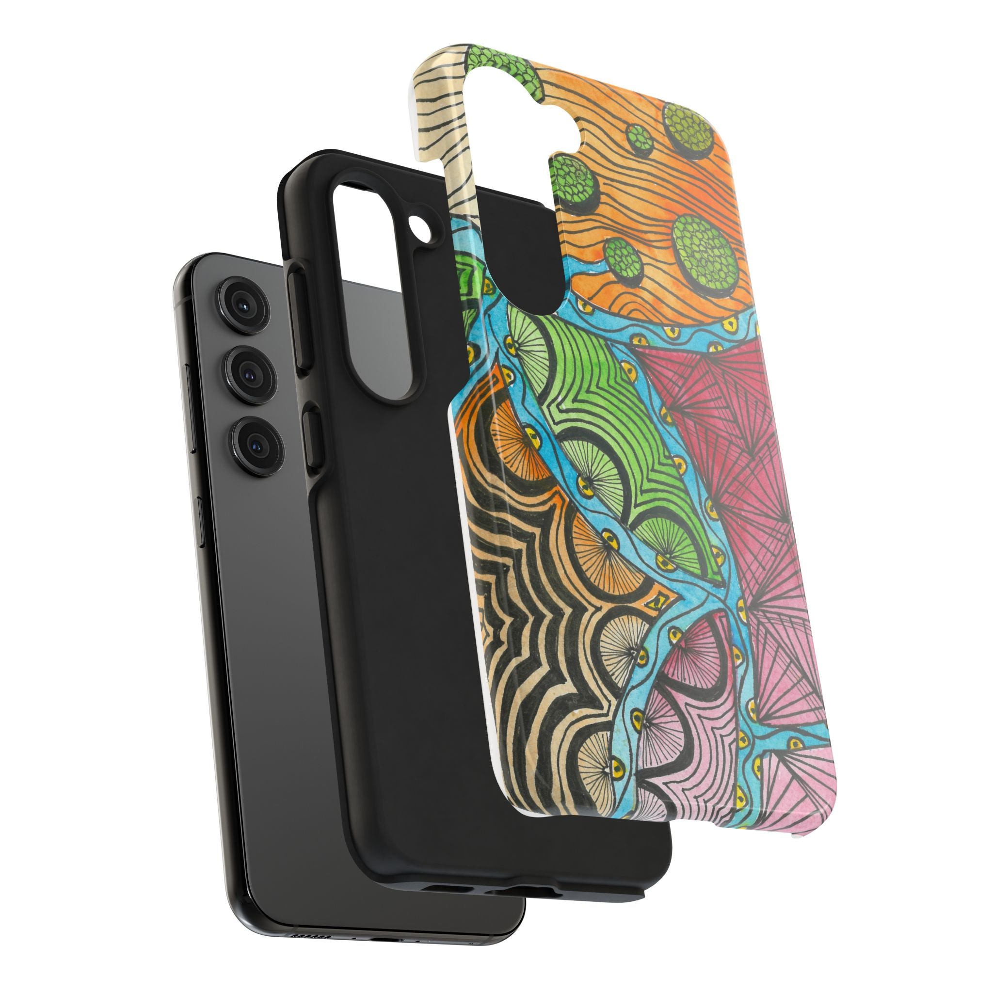 Tough Phone Case - All iPhones and Samsung Galaxys - Exciting Abstract Design #11 Today's The Day