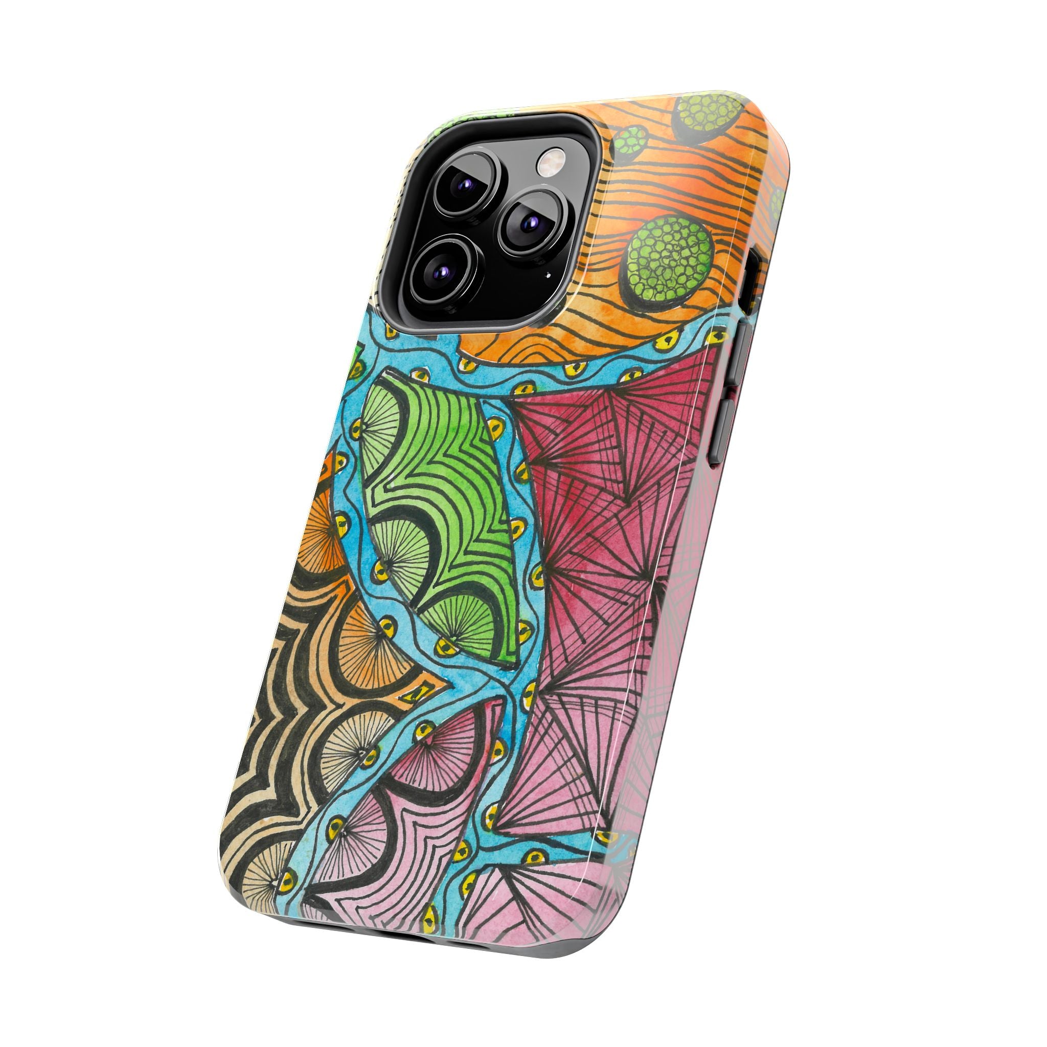 Tough Phone Case - All iPhones and Samsung Galaxys - Exciting Abstract Design #11 Today's The Day