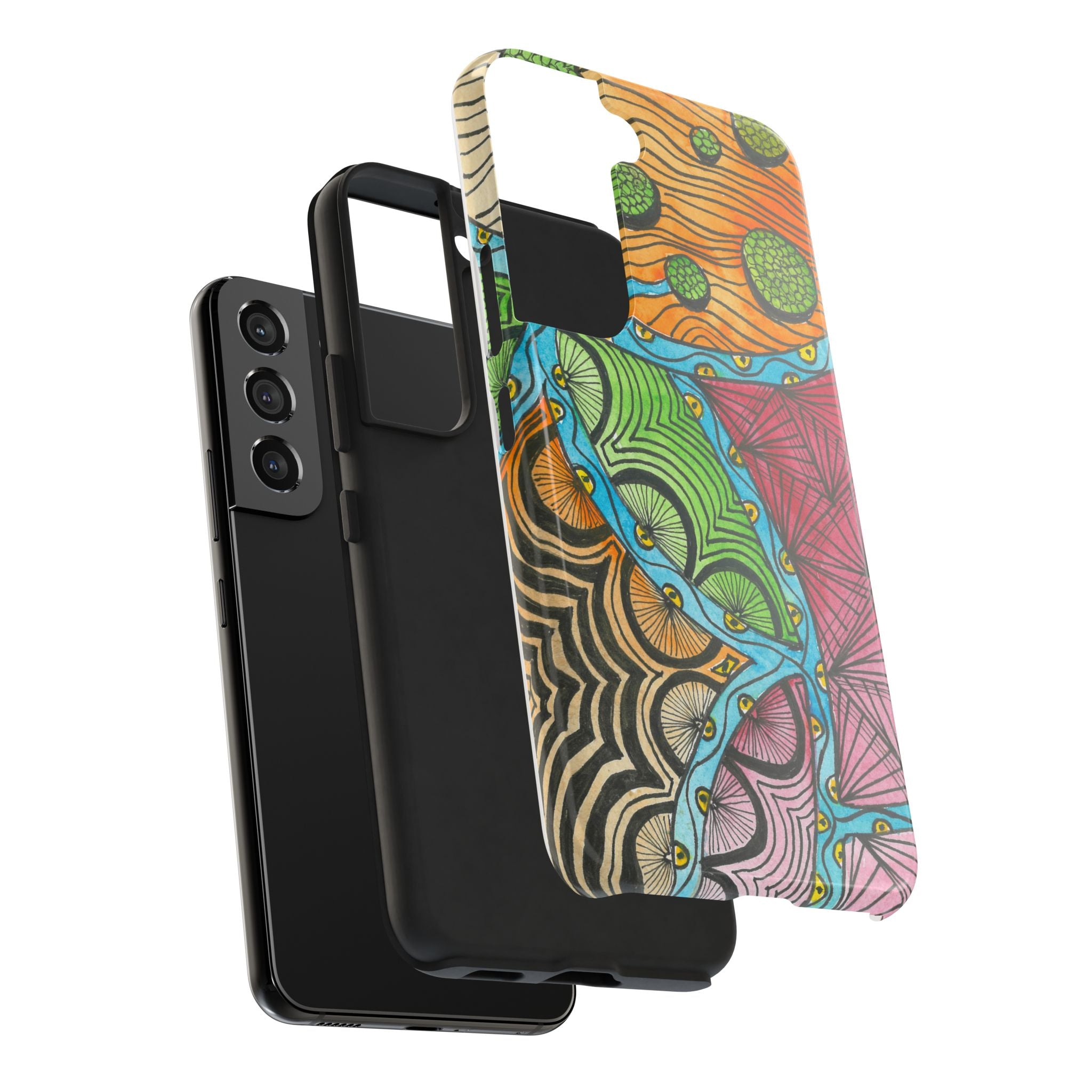 Tough Phone Case - All iPhones and Samsung Galaxys - Exciting Abstract Design #11 Today's The Day