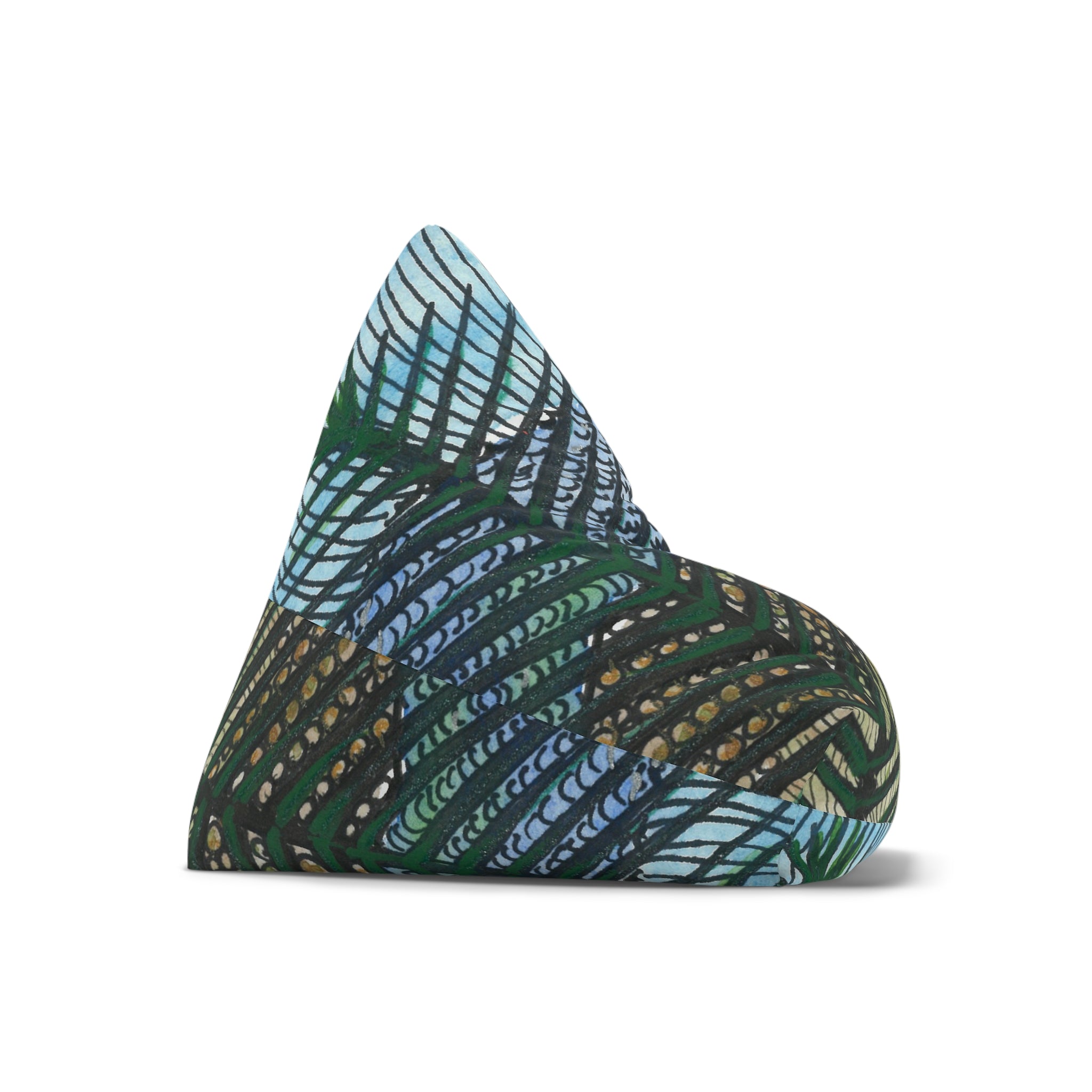 Bean Bag Chair Covers For Indoor & Outdoor Spaces - 2 Sizes - Exciting Abstract Design #47 Cottesloe