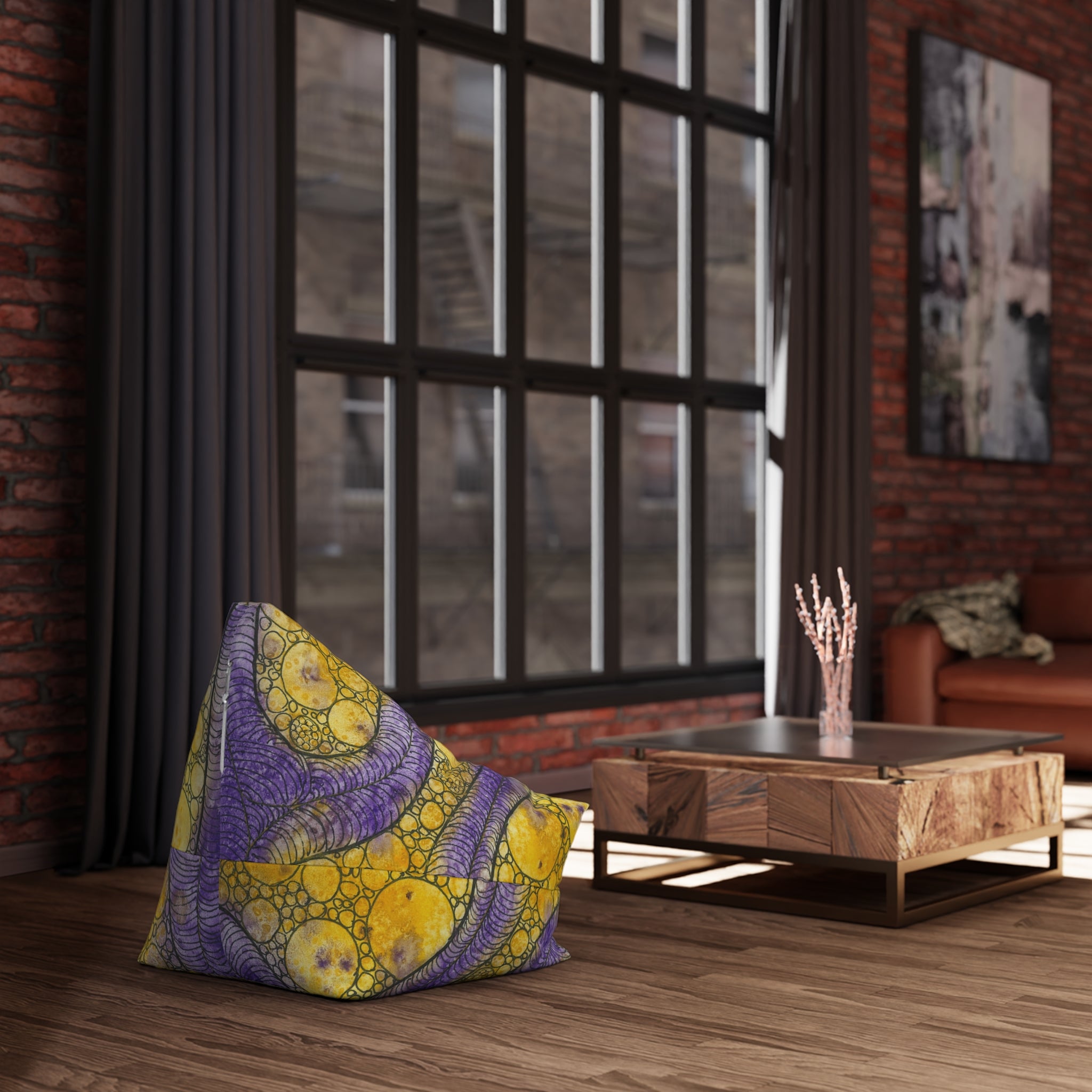 Bean Bag Chair Covers For Indoor & Outdoor - 2 Sizes - Exciting Abstract Design #64 Is Now A Good Time?