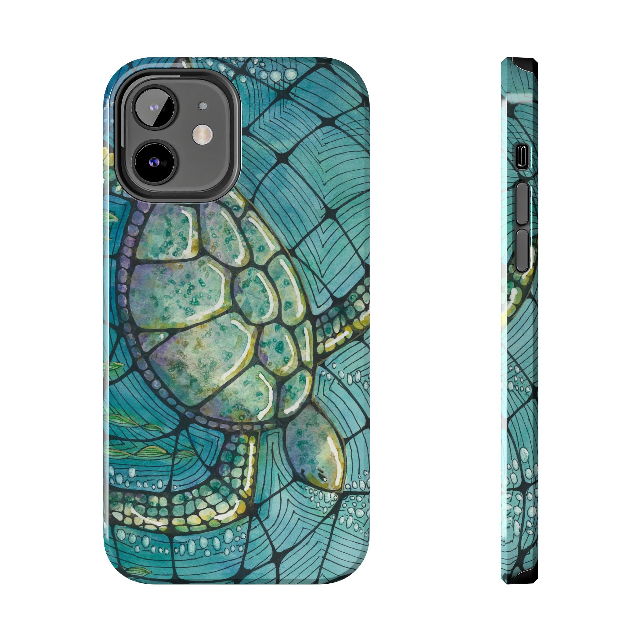 Tough Phone Case - All iPhones and Samsung Galaxys - Exciting Abstract Design #73 Turtling Along