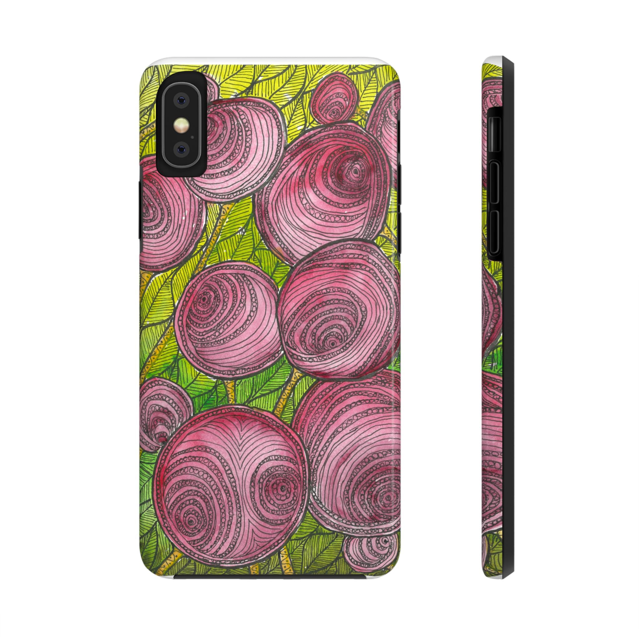 Tough Phone Case - All iPhones and Samsung Galaxys - Exciting Abstract Design #9 Spaced Blossoms