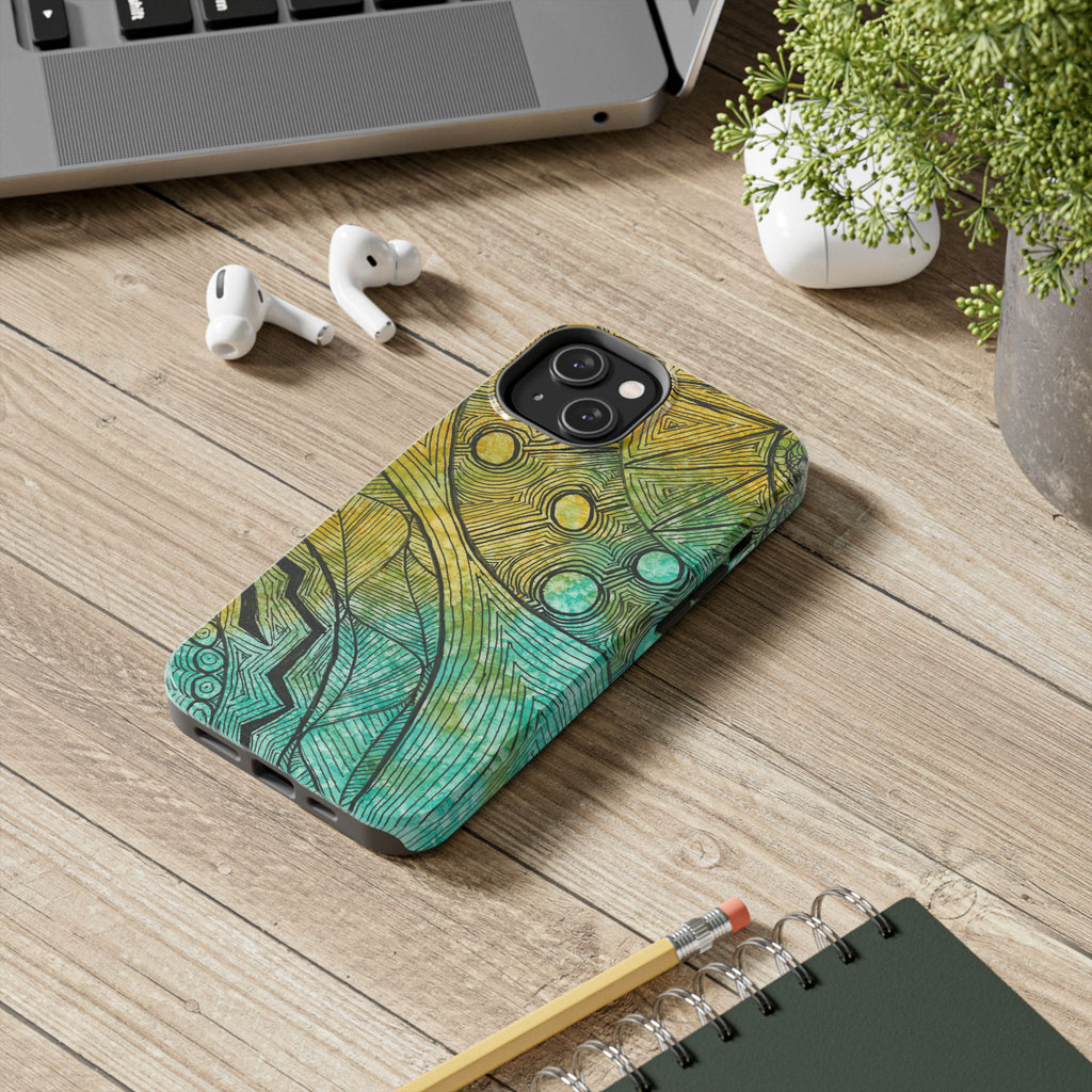 Tough Phone Case - All iPhones and Samsung Galaxys - Exciting Abstract Design #27 Come What May