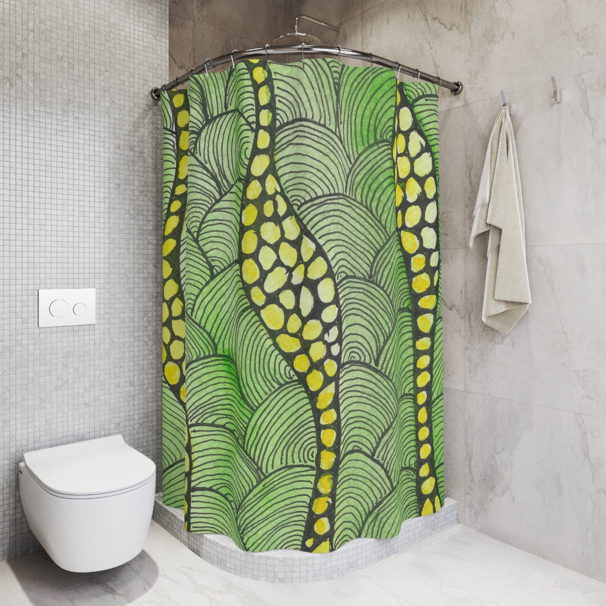 Beautiful Shower Curtains to Refresh Your Bathroom. Colourful Abstract Designs. Perfect For Your Bathroom or Special House-Warming Gift #13 Watcha Thinking