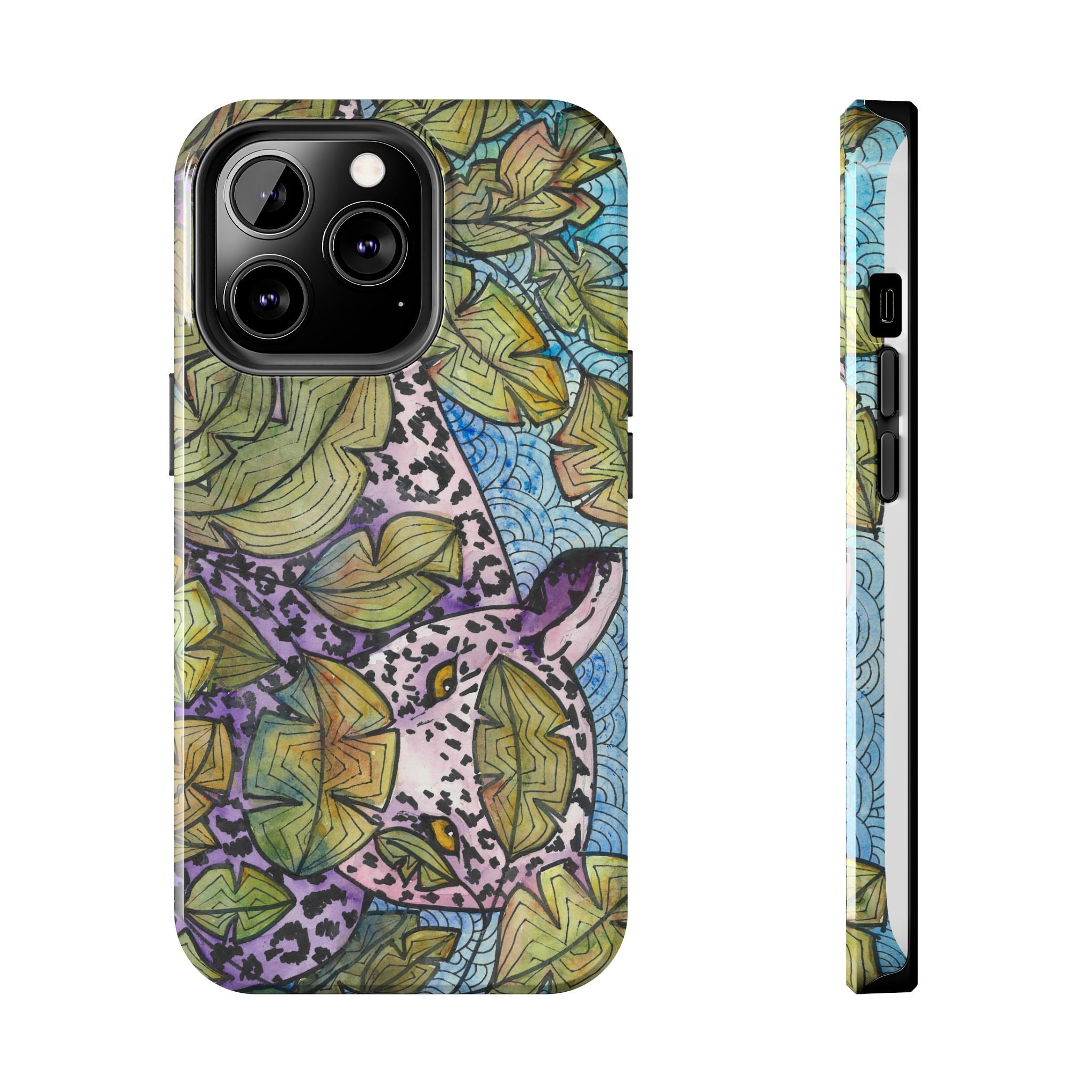 Tough Phone Case - All iPhones and Samsung Galaxys - Exciting Abstract Design #76 Purrfect Blend