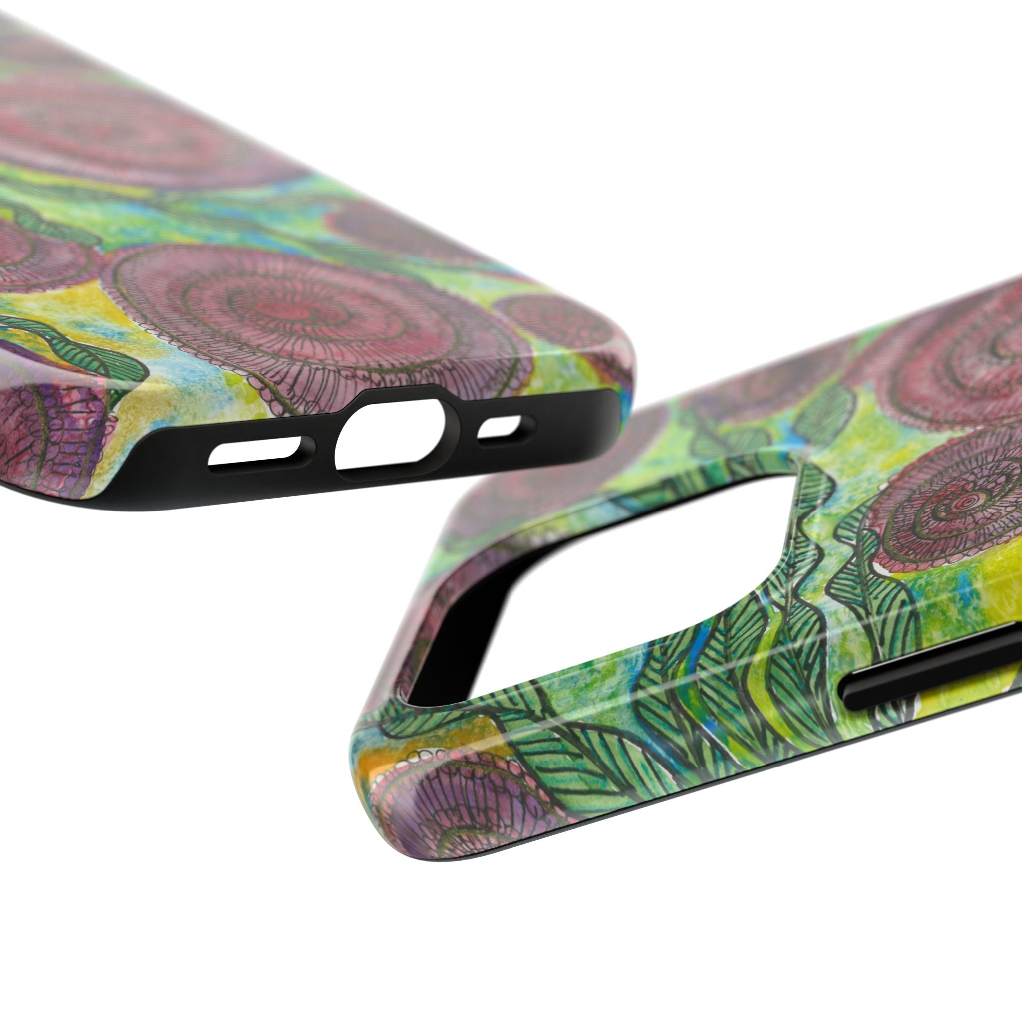 Tough Phone Case - All iPhones and Samsung Galaxys - Exciting Abstract Design #35 Beetroot To Yourself