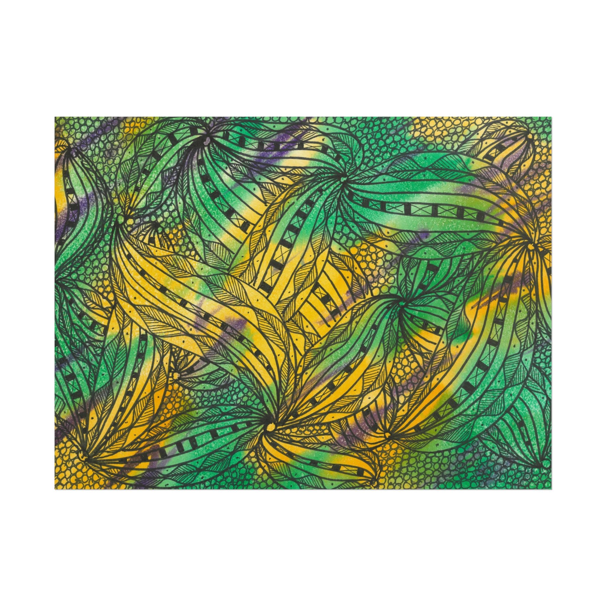 Large Colourful Wall Art, Posters & Prints, For Office, Bedroom or Living Room, or Special Gift #37 Shubbery!