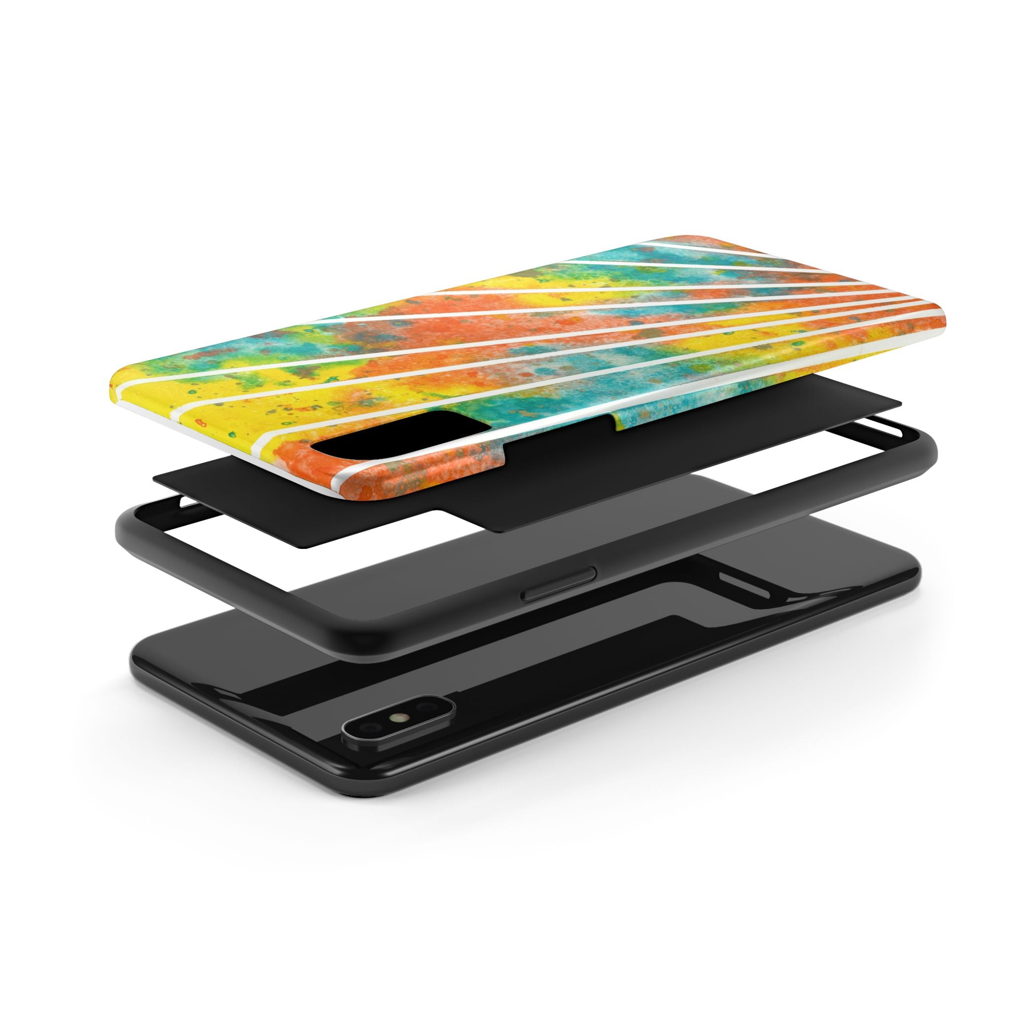 Tough Phone Case - All iPhones and Samsung Galaxys - Exciting Abstract Design #101 Your Energy Radiates