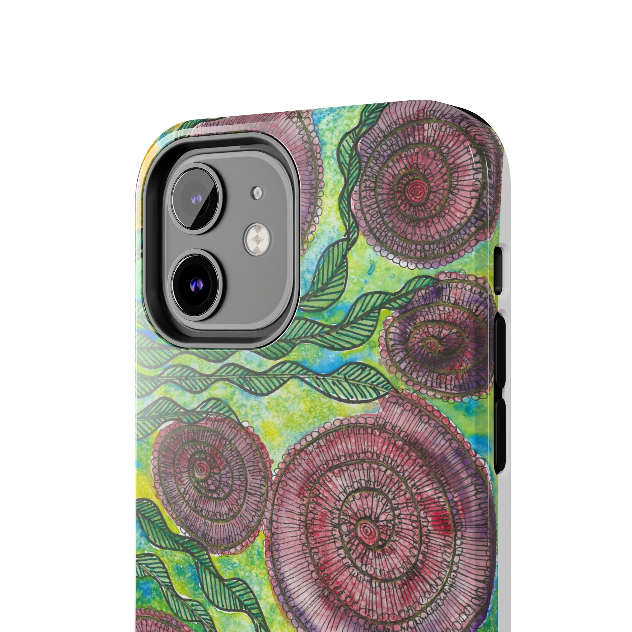 Tough Phone Case - All iPhones and Samsung Galaxys - Exciting Abstract Design #35 Beetroot To Yourself