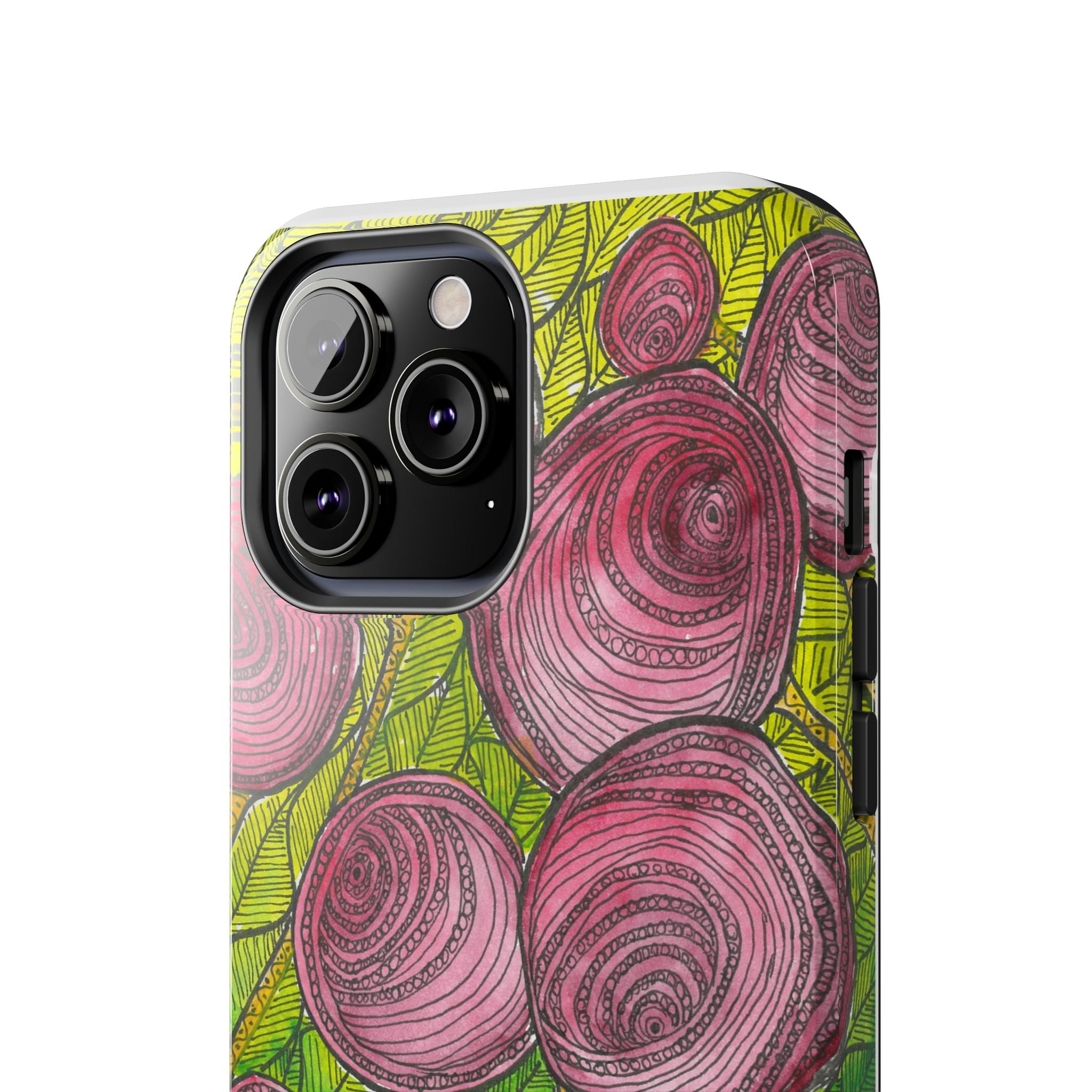 Tough Phone Case - All iPhones and Samsung Galaxys - Exciting Abstract Design #9 Spaced Blossoms