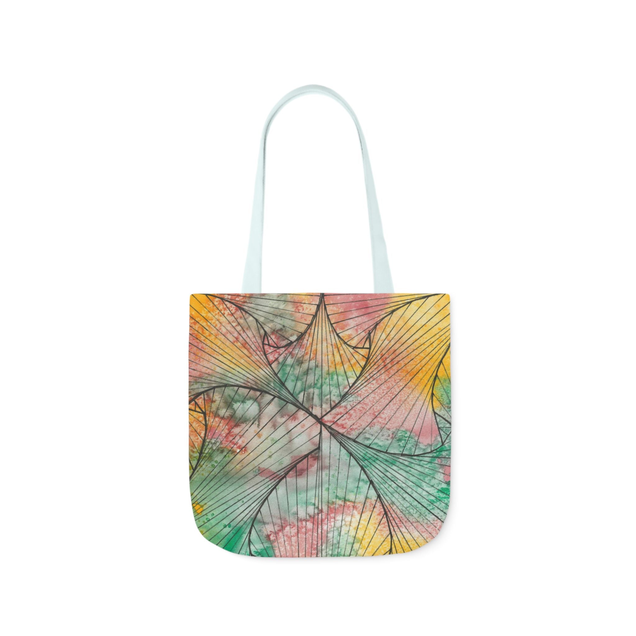 Canvas Tote Bags, Colourful Abstract Designs, 5-Color Straps, 3 Sizes.  For Family and friends or a Special Gift #70 Whats It All About Alfie