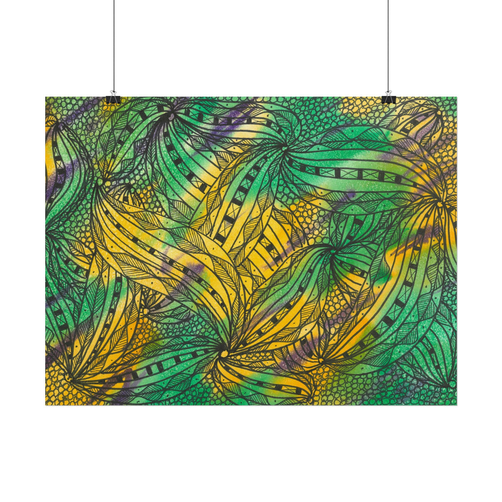 Large Colourful Wall Art, Posters & Prints, For Office, Bedroom or Living Room, or Special Gift #37 Shubbery!