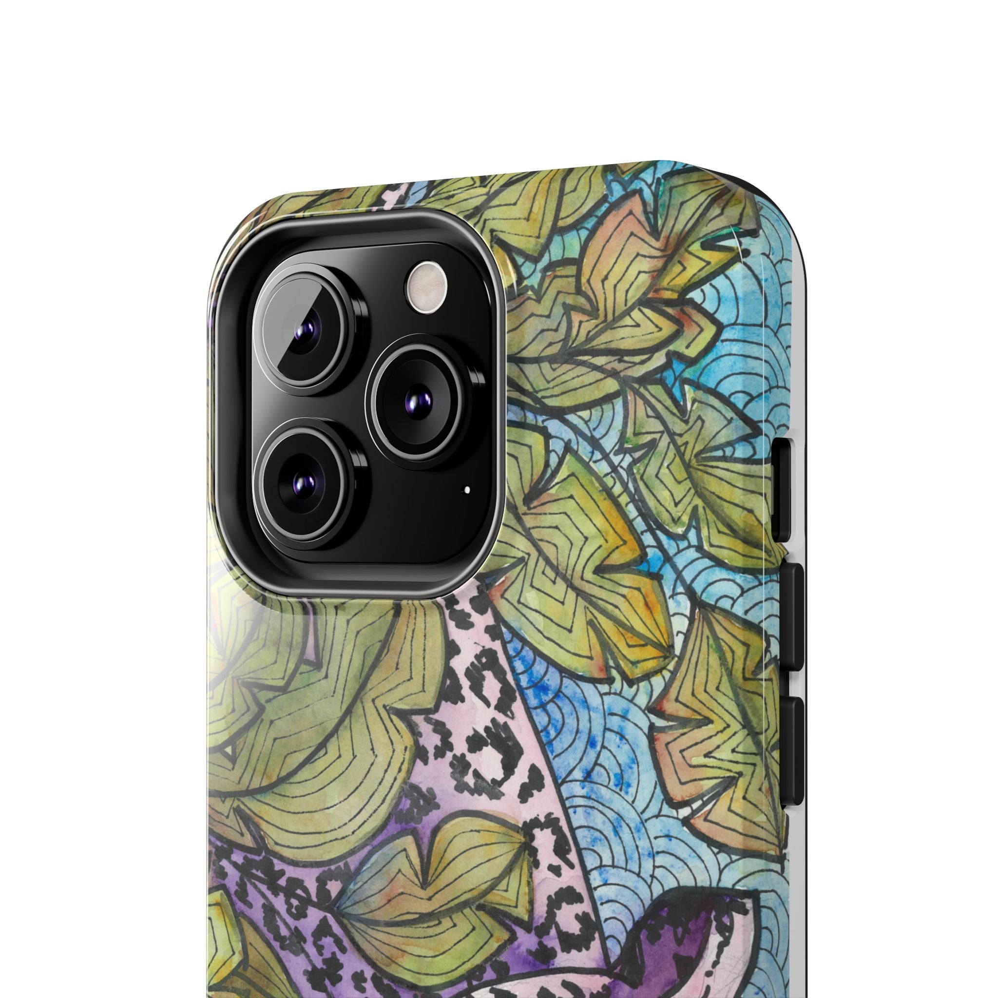 Tough Phone Case - All iPhones and Samsung Galaxys - Exciting Abstract Design #76 Purrfect Blend
