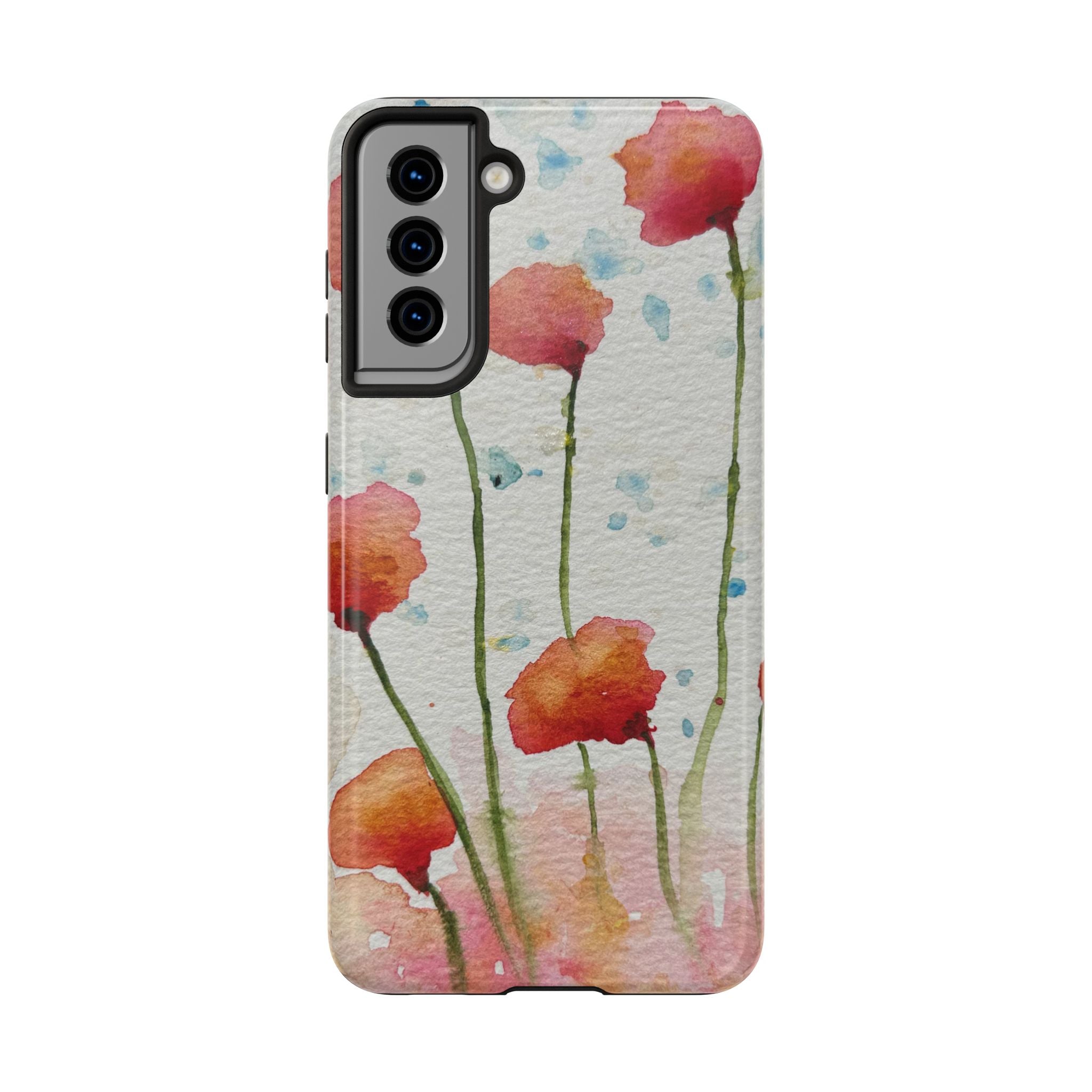 Tough Phone Case - All iPhones and Samsung Galaxys - Exciting Abstract Design #94 Poppies Galore