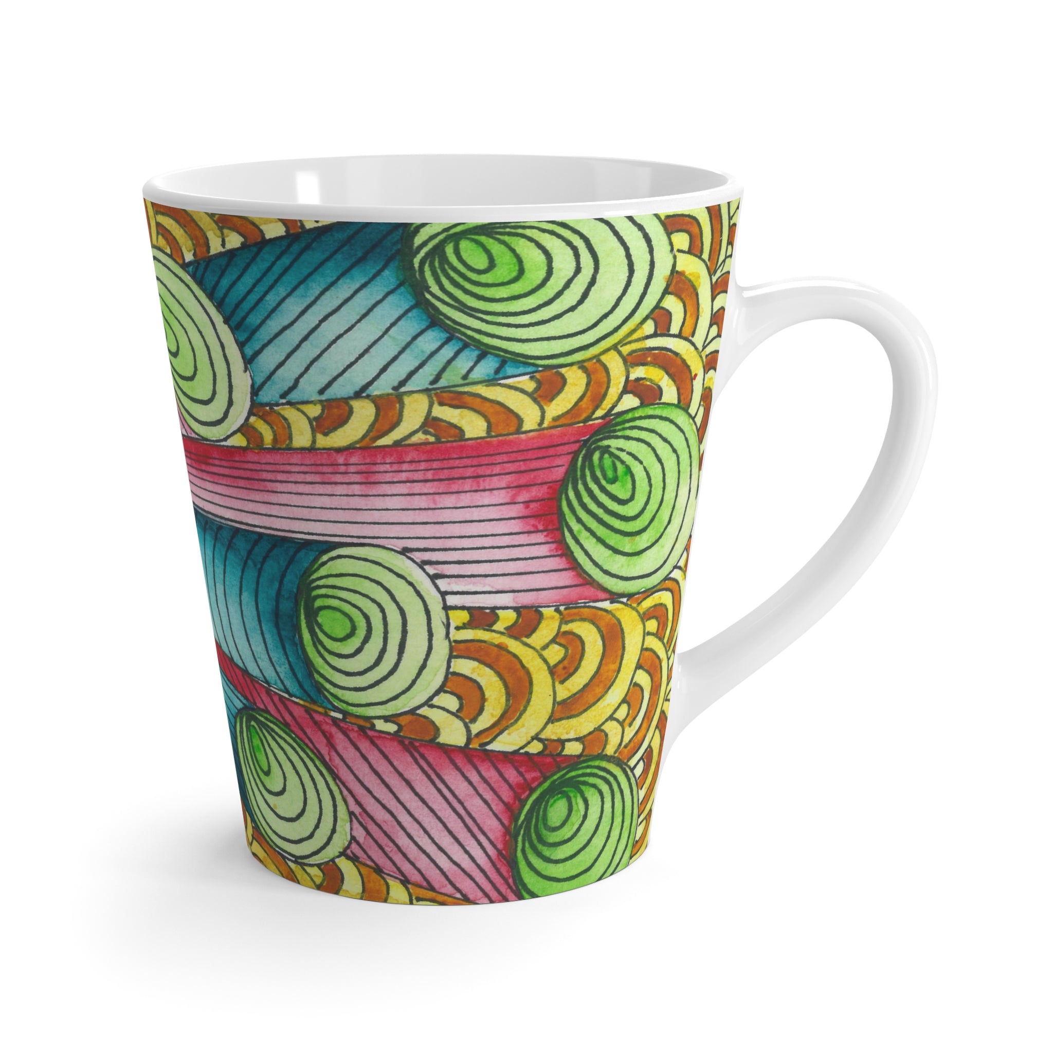 Coffee Mugs and Cups. Colourful Abstract Designs. Perfect for Home, Office or Special Gift #93 On A Mission