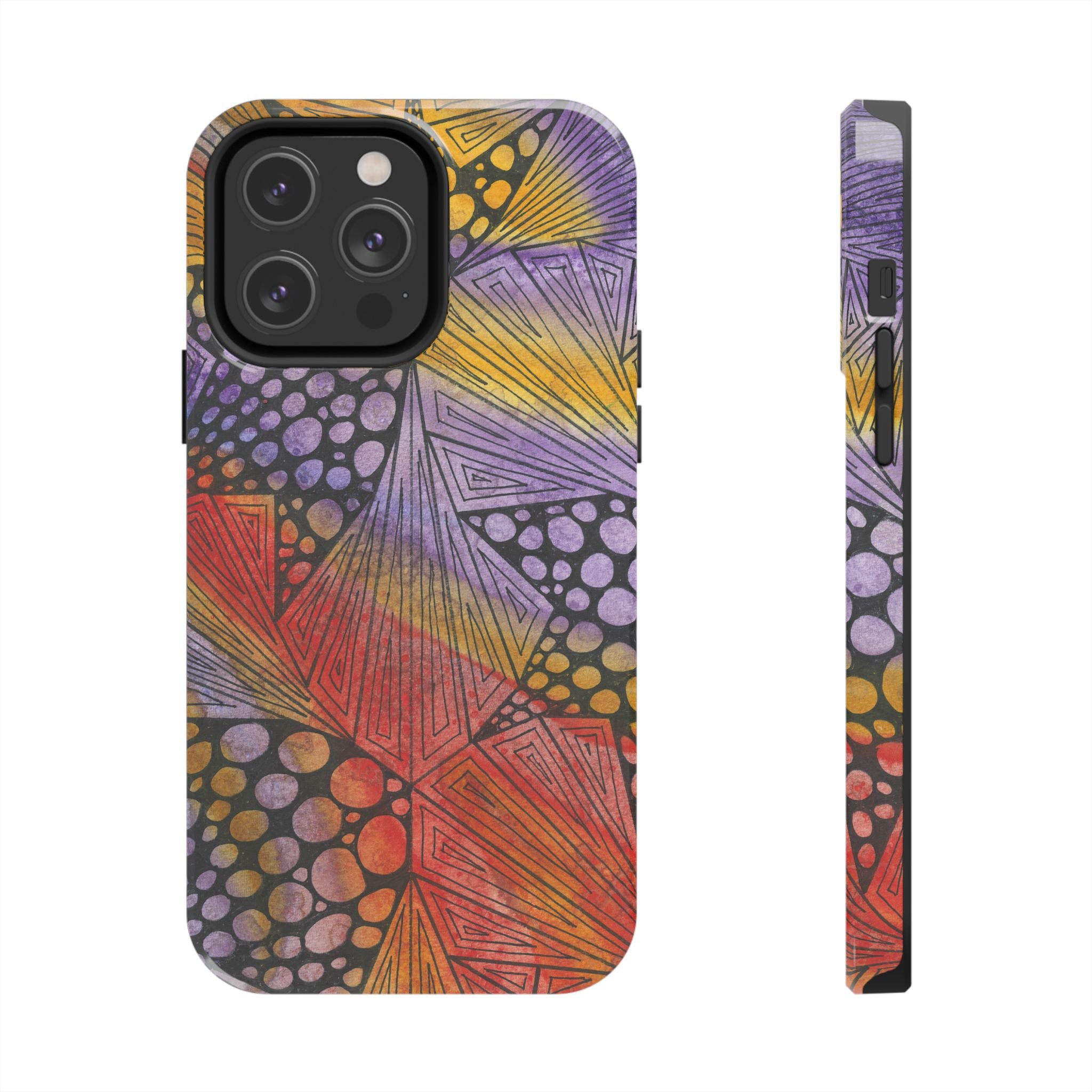 Tough Phone Case - All iPhones and Samsung Galaxys - Exciting Abstract Design #82 Fighting Delusions