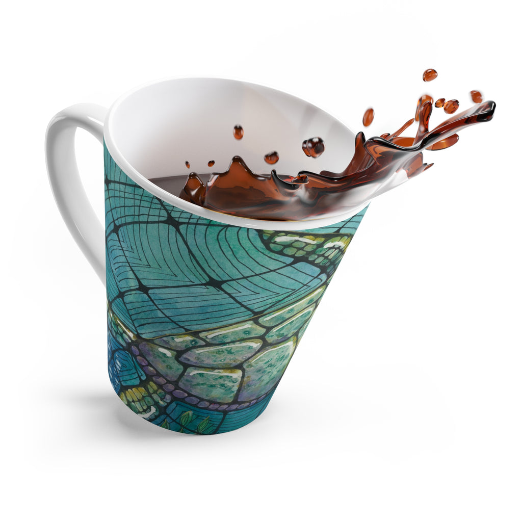 Coffee Mugs and Cups. Colourful Abstract Designs. Perfect for Home, Office or Special Gift #73 Turtling Along